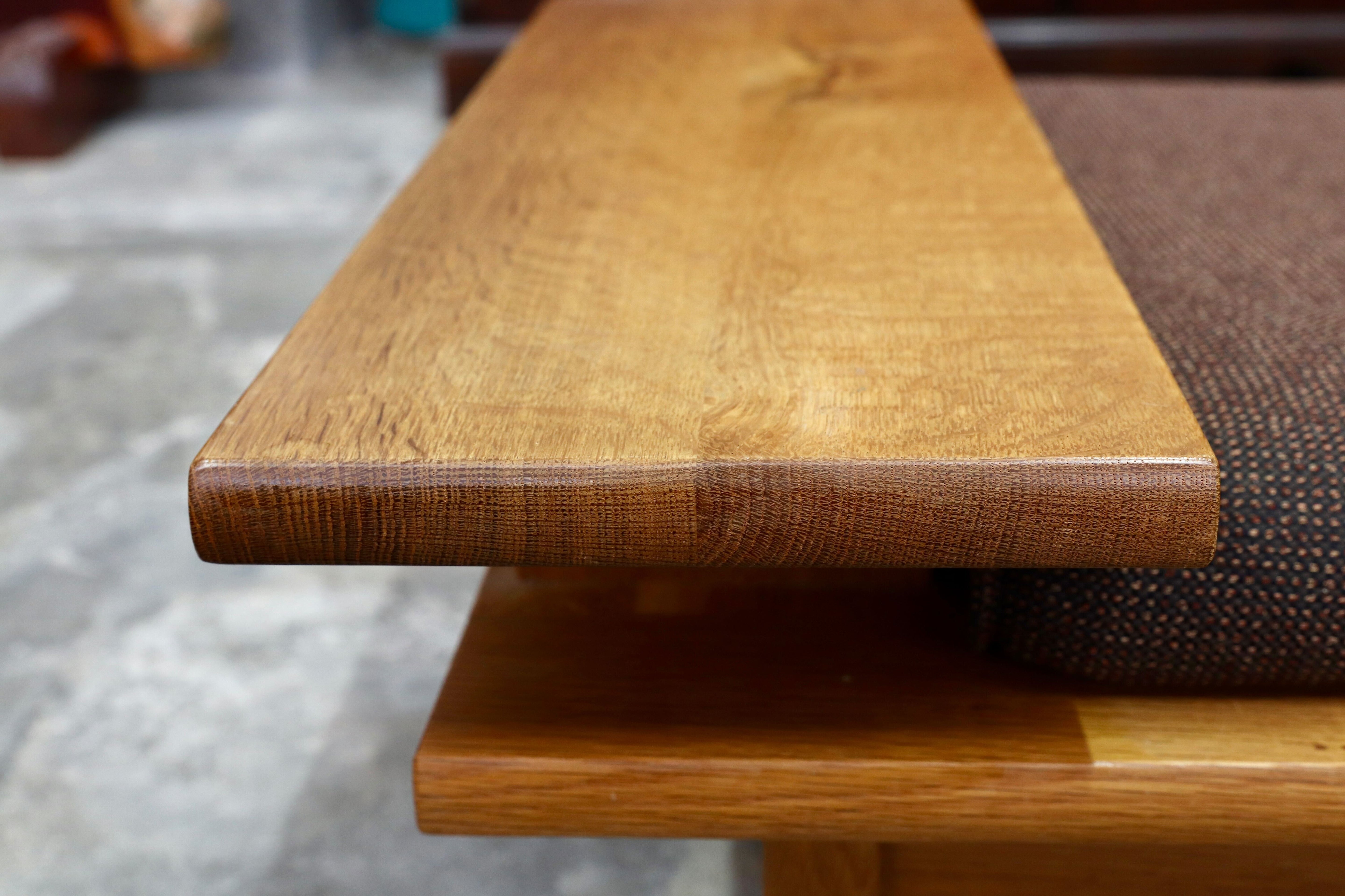 GMIK612A○飛騨産業 / HIDA キツツキ 森のとこば 3人掛けソファ トリプルソファ オーク無垢材 長椅子 IDC大塚家具 節入り 約36万