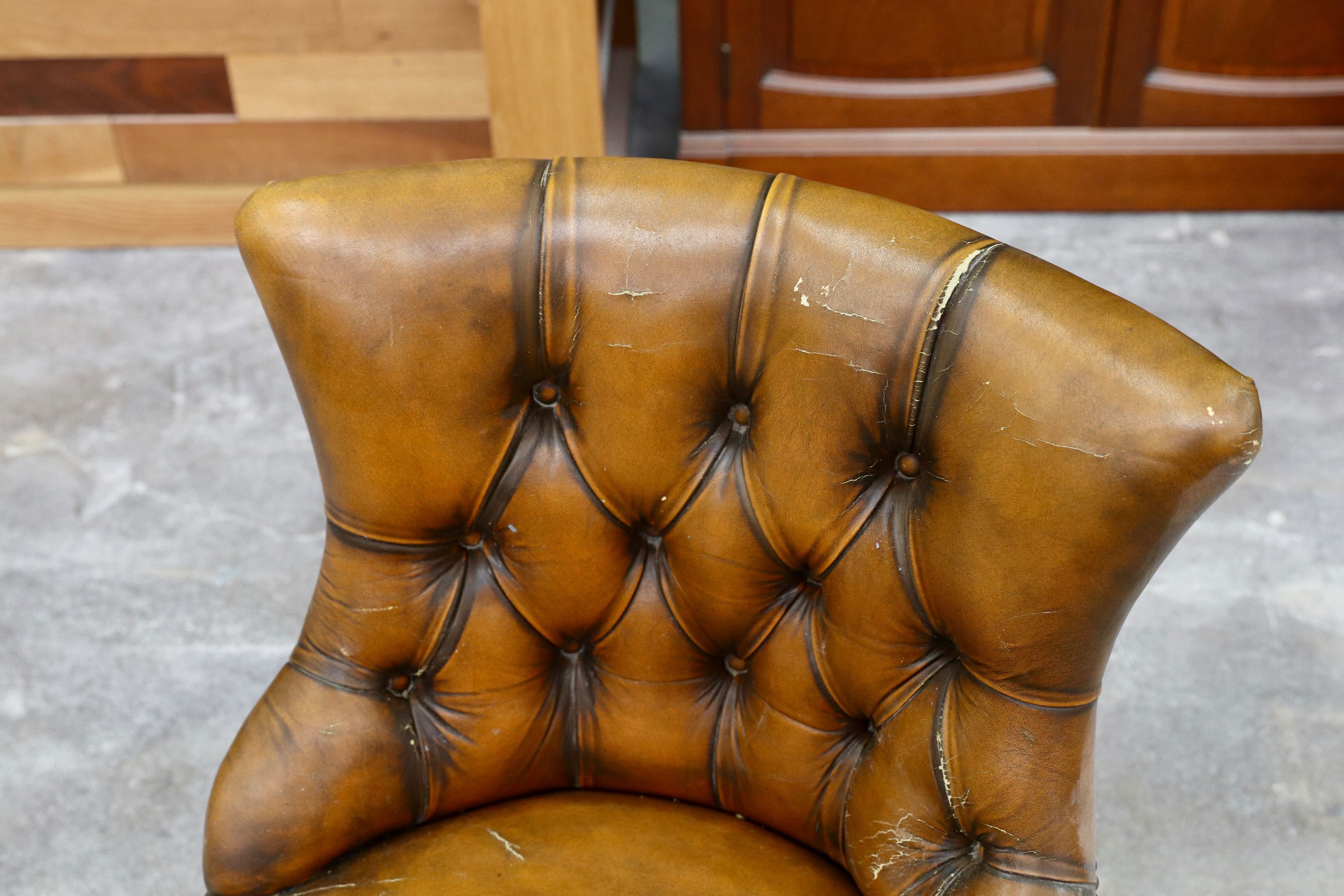 GMHS368A○VARO.S.A. VALENTI / バロッサバレンティ ドール メイトチェア 椅子 スペイン最高峰 本革 クラッシック ヴィンテージ 定価約35万