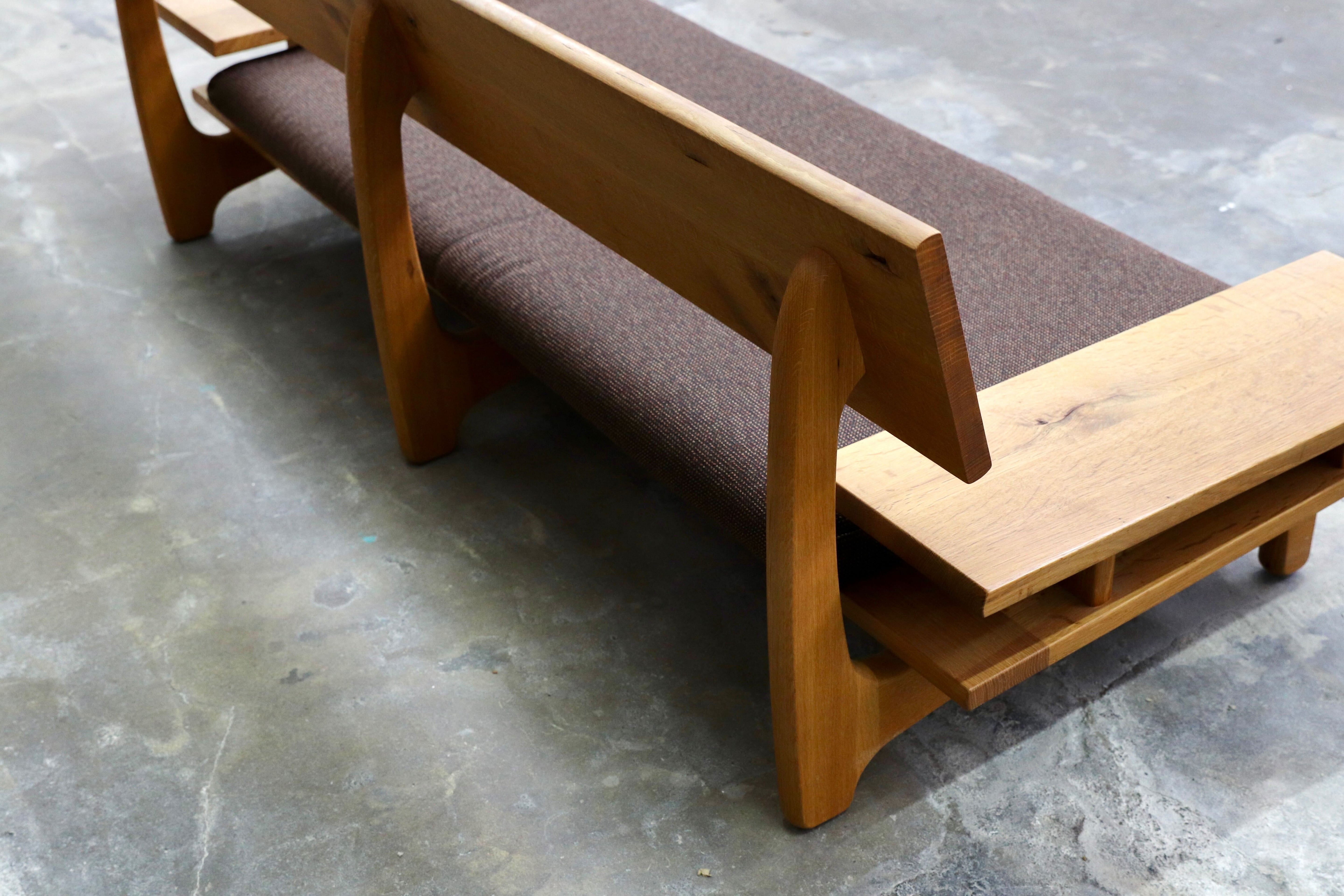 GMIK612A○飛騨産業 / HIDA キツツキ 森のとこば 3人掛けソファ トリプルソファ オーク無垢材 長椅子 IDC大塚家具 節入り 約36万