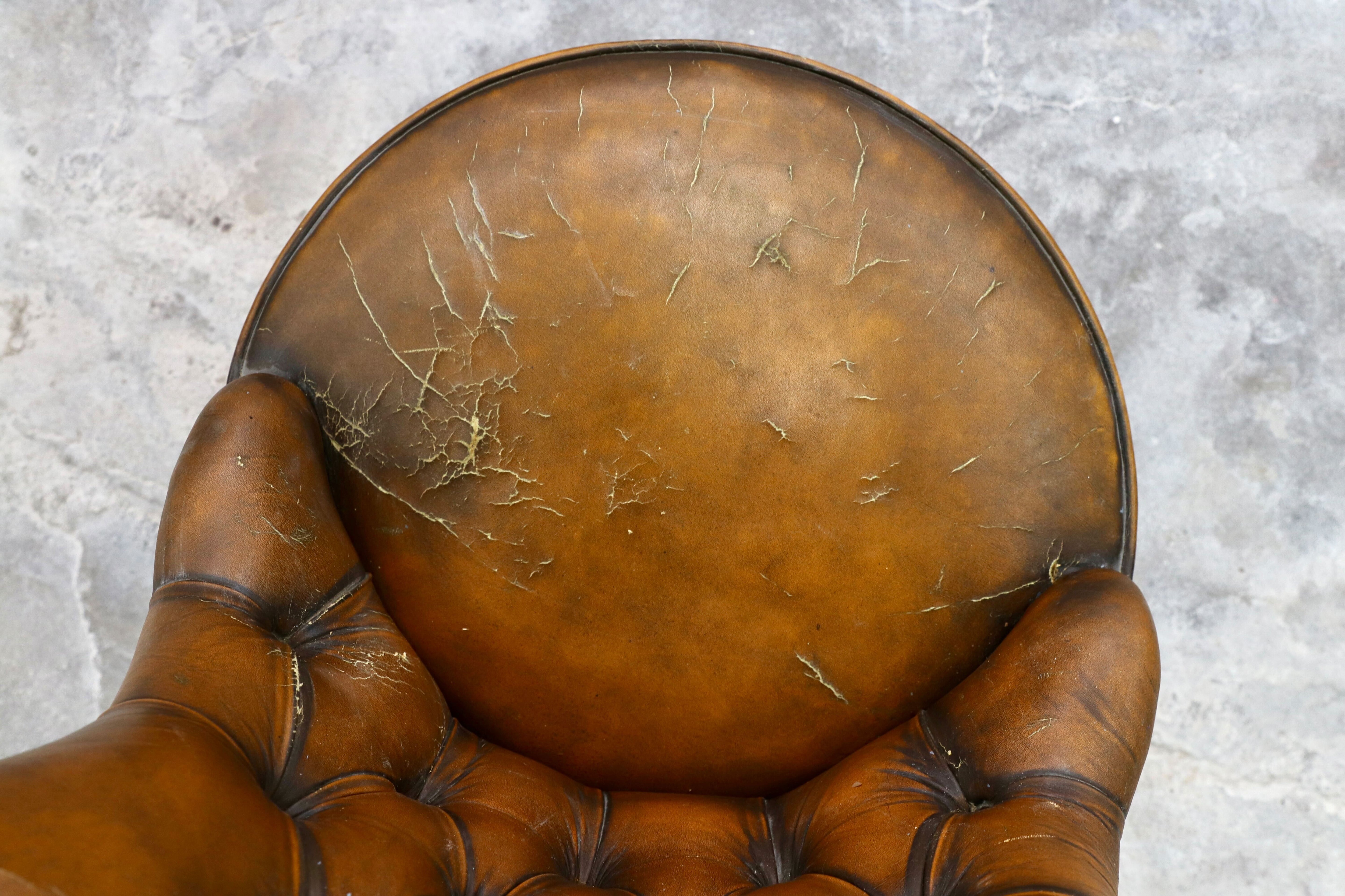 GMHS368A○VARO.S.A. VALENTI / バロッサバレンティ ドール メイトチェア 椅子 スペイン最高峰 本革 クラッシック ヴィンテージ 定価約35万