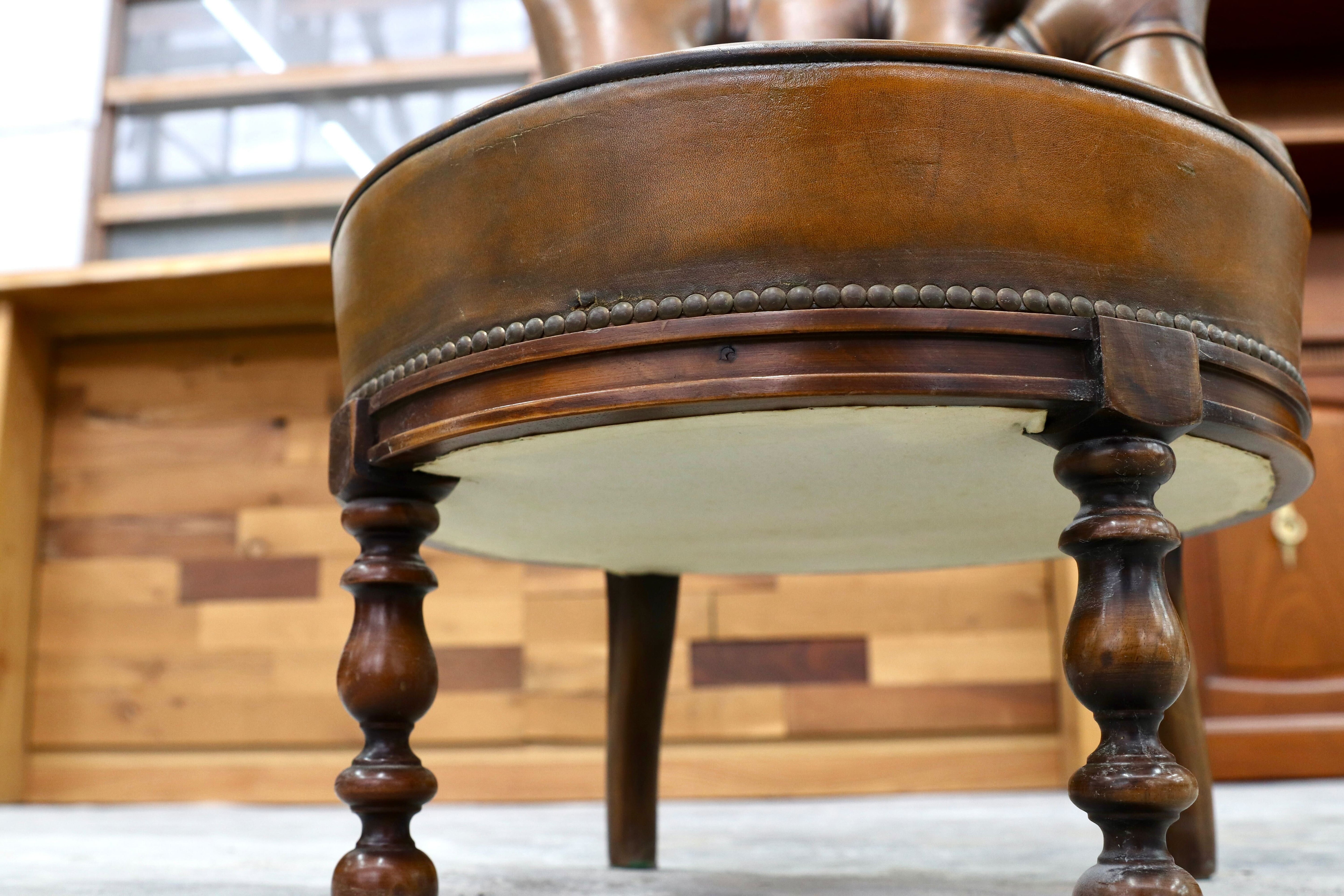 GMHS368A○VARO.S.A. VALENTI / バロッサバレンティ ドール メイトチェア 椅子 スペイン最高峰 本革 クラッシック ヴィンテージ 定価約35万