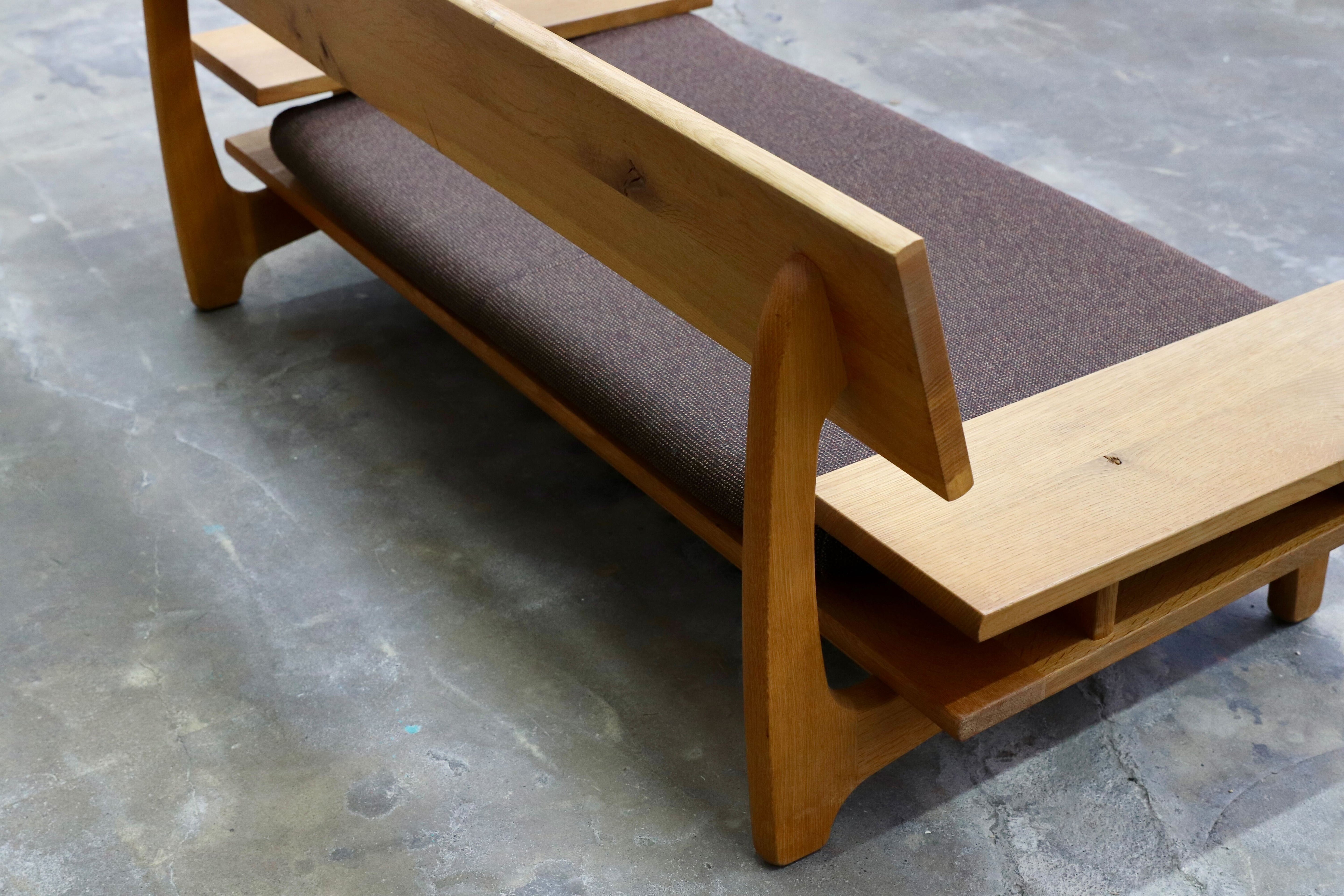 GMIK612B○飛騨産業 / HIDA キツツキ 森のとこば 2人掛けソファ ラブソファ オーク無垢材 長椅子 IDC大塚家具 節入り 約33万