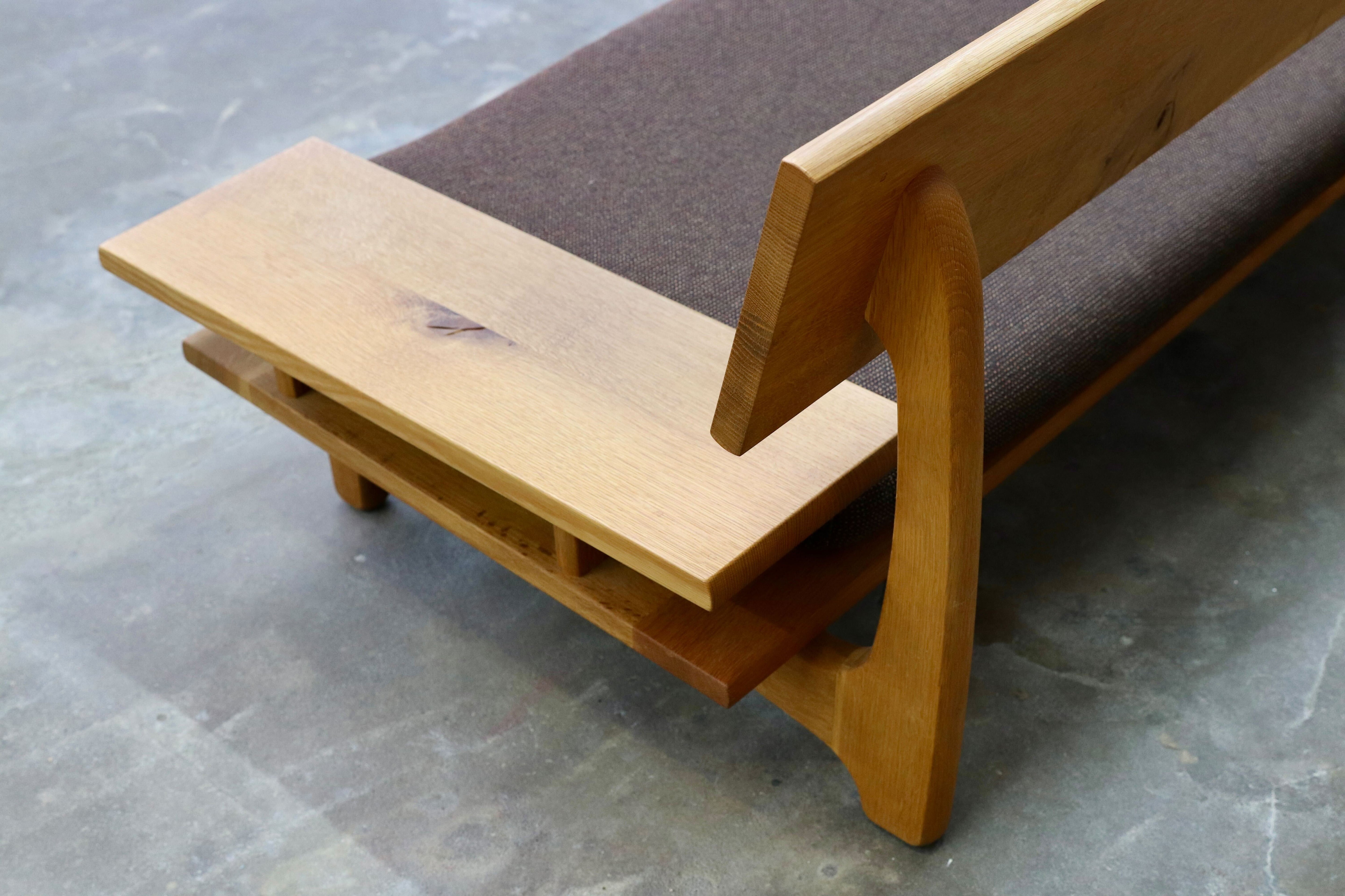 GMIK612B○飛騨産業 / HIDA キツツキ 森のとこば 2人掛けソファ ラブソファ オーク無垢材 長椅子 IDC大塚家具 節入り 約33万