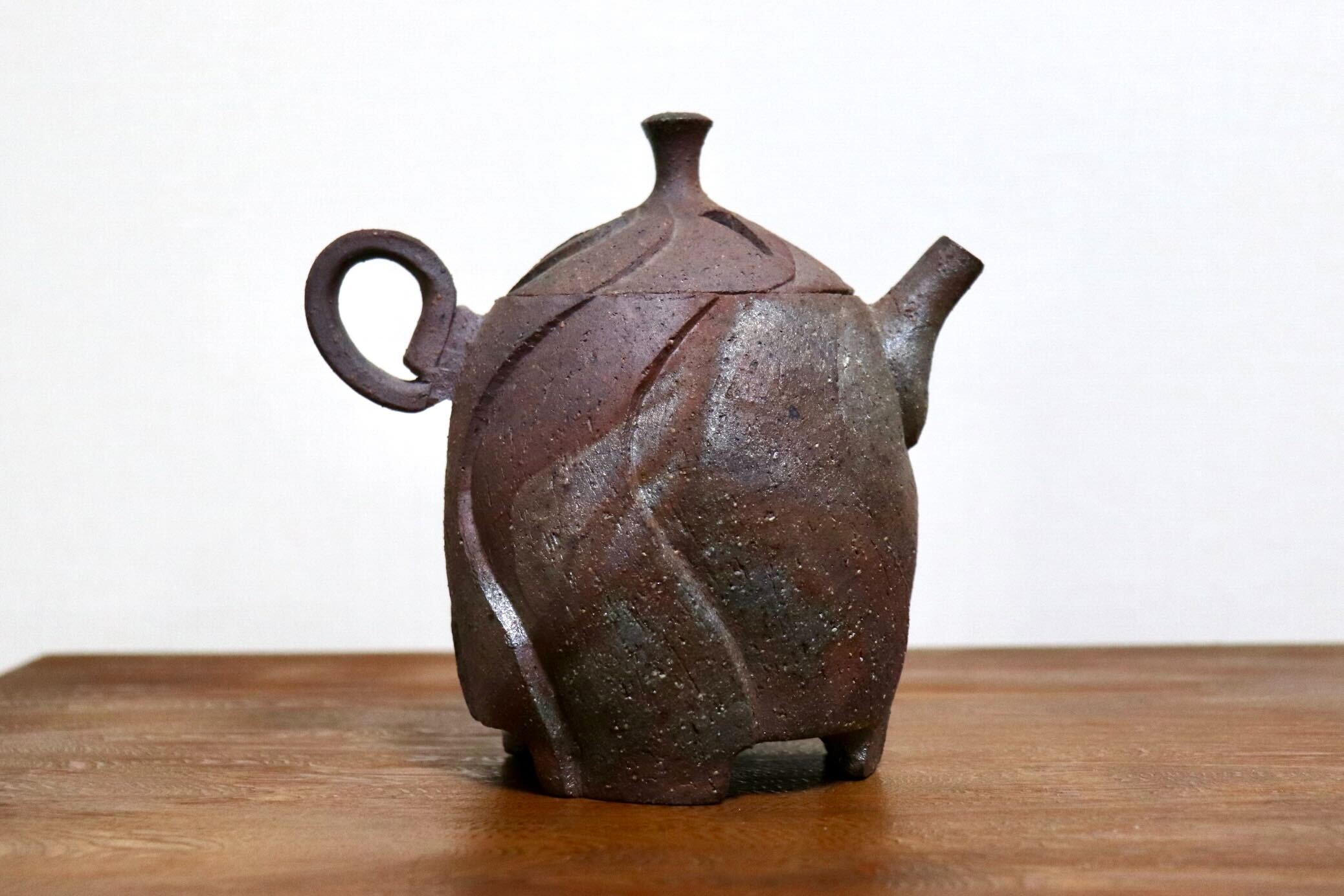 GMIO468◯市野悟窯 市野哲次 丹波焼 やきしめ香炉 陶器 丹波篠山 伝統工芸 未使用