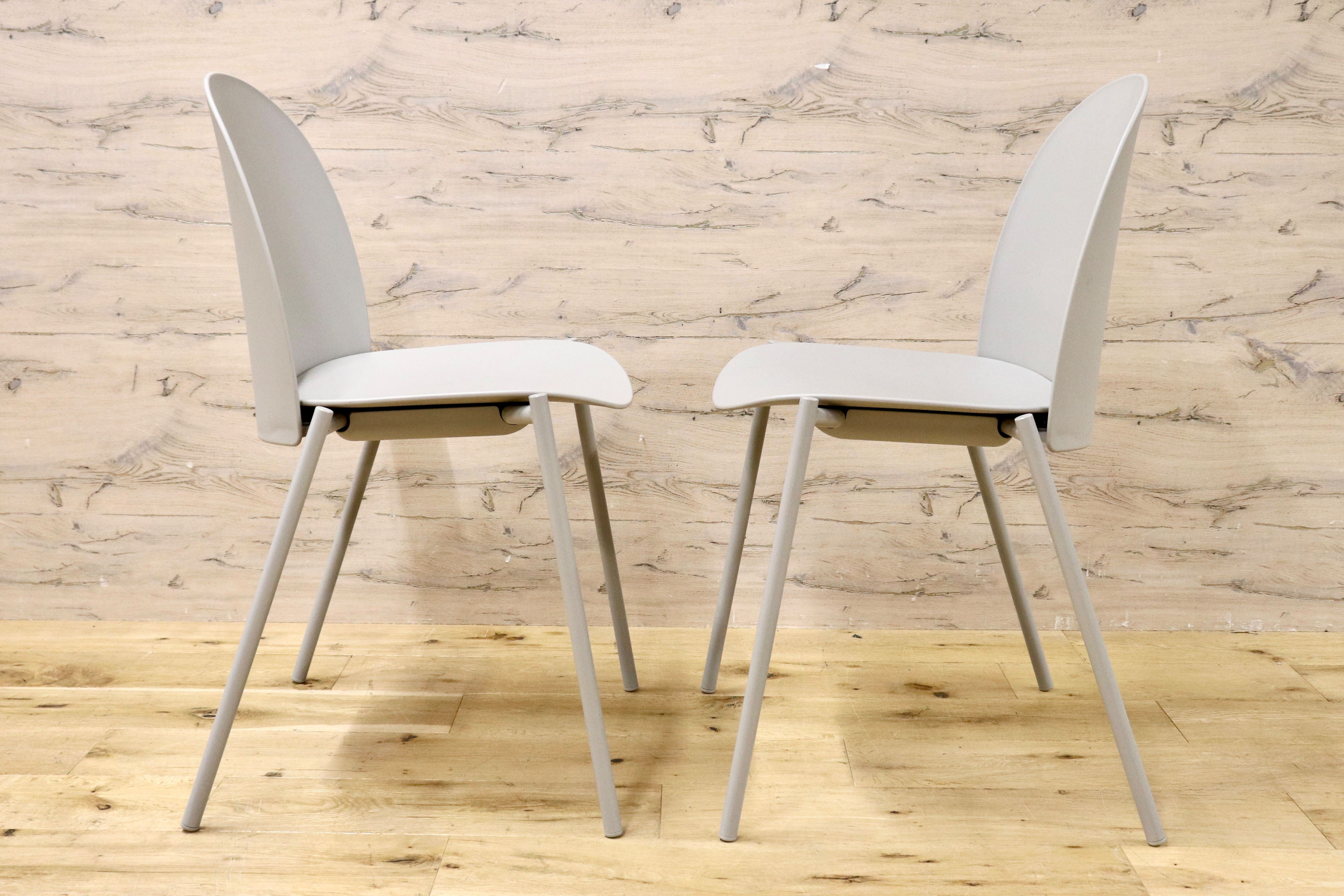 GMIK472A○enKAK meeting chair ワークチェア 2脚セット ダイニングチェア カフェ モダン 佐藤ナオキ アイリスチトセ 展示品