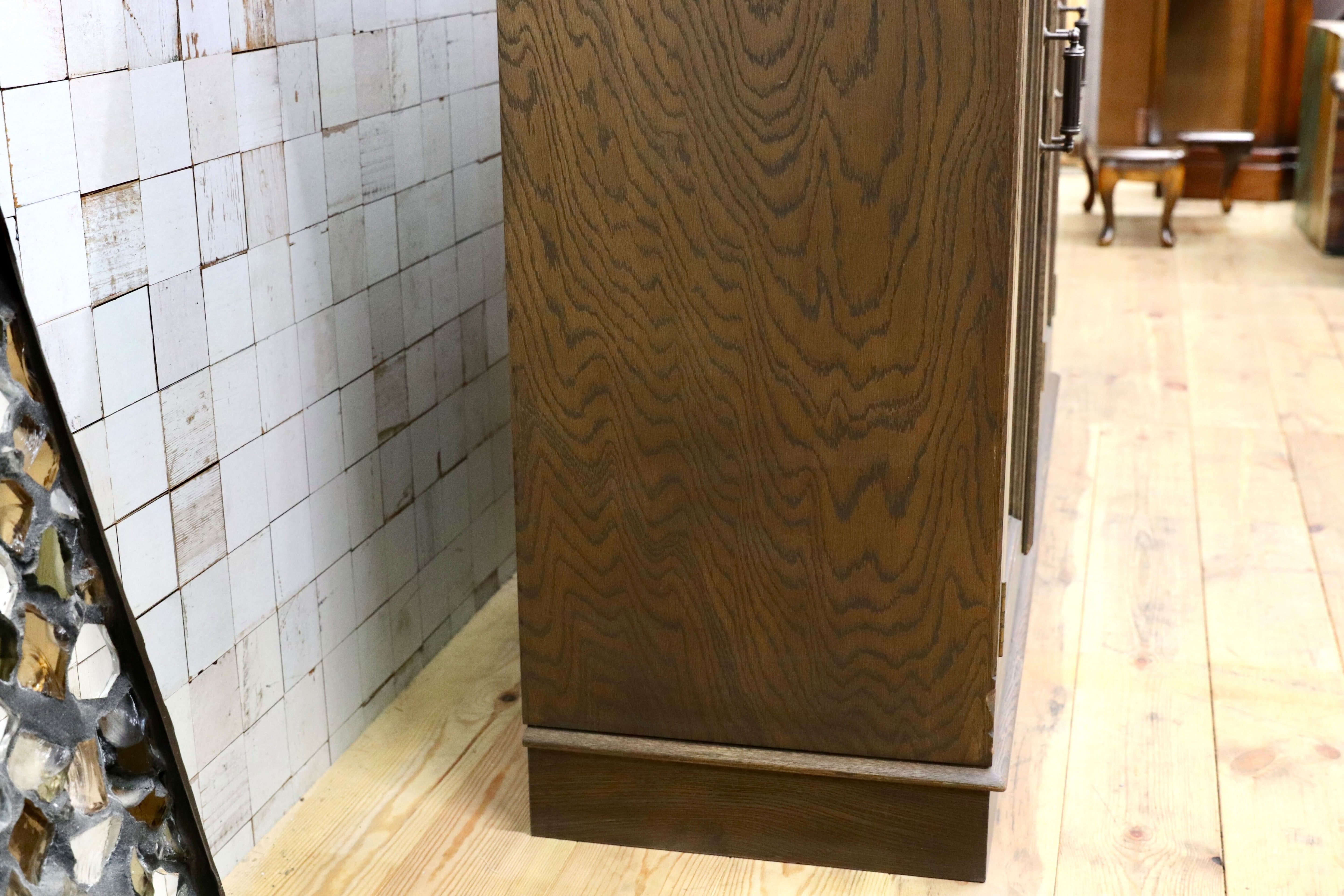 GMIK581○神戸洋家具 永田良介商店 サイドボード リビングボード キャビネット オーク 英国カントリー ヴィンテージ 稀少 アンティーク