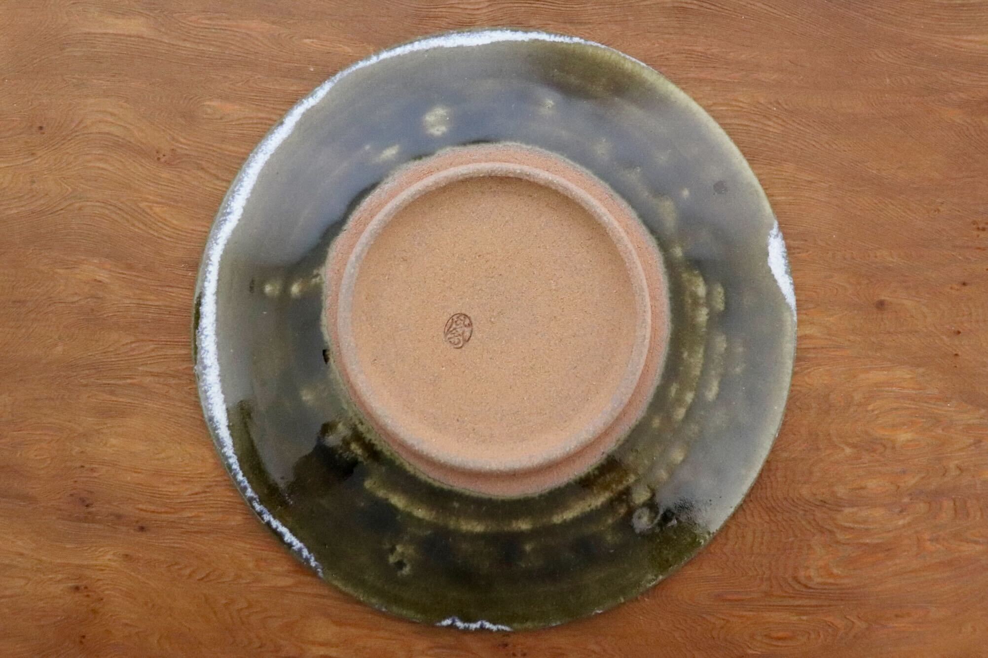 GMIO462B○千代市陶房 清水千代市 丹波焼 6寸皿 陶器 伝統工芸 未使用