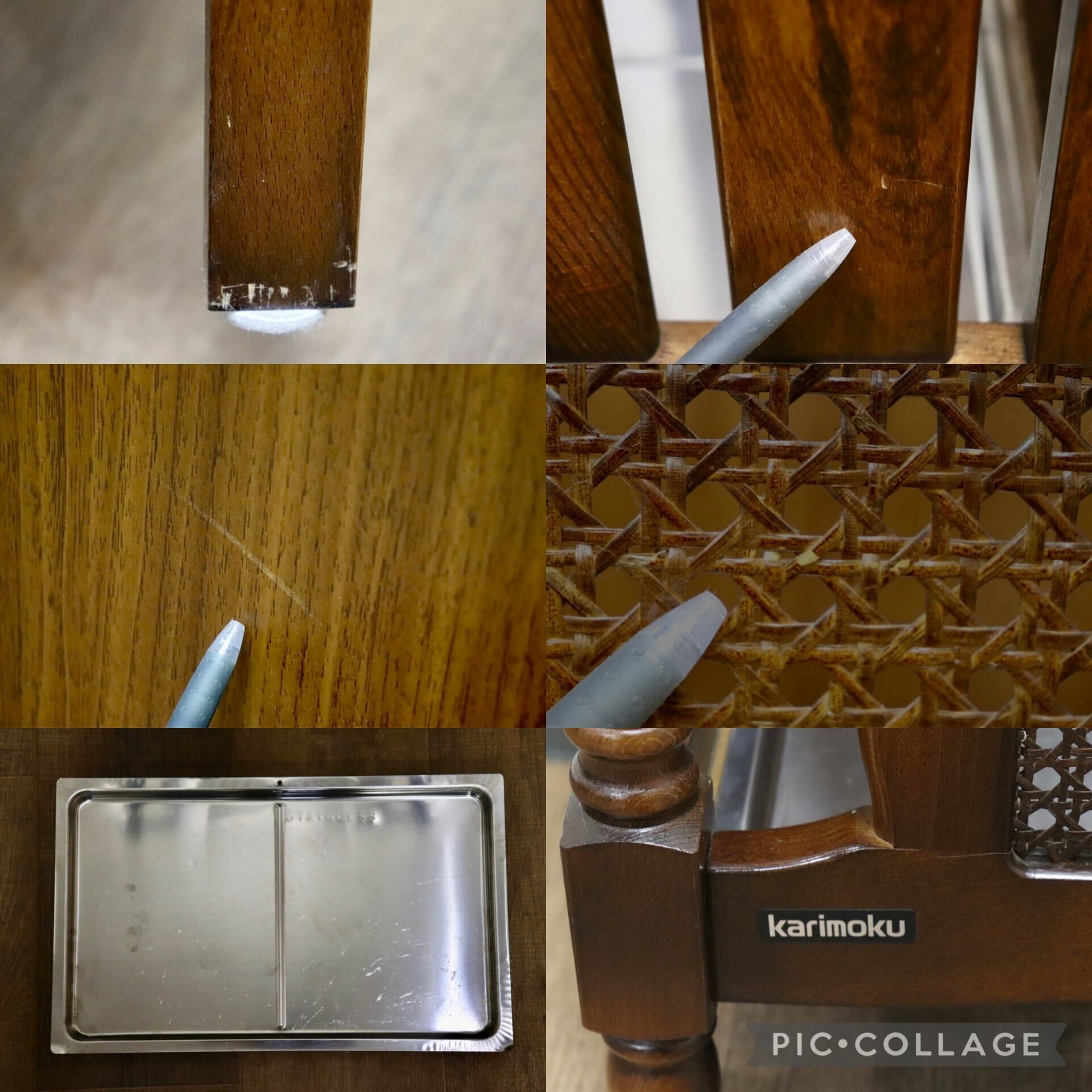 GMHS279E○karimoku / カリモク 傘立て アンブレラスタンド 玄関収納 収納家具 ラタン 籐 ブナ材 レトロ カントリー 国産家具