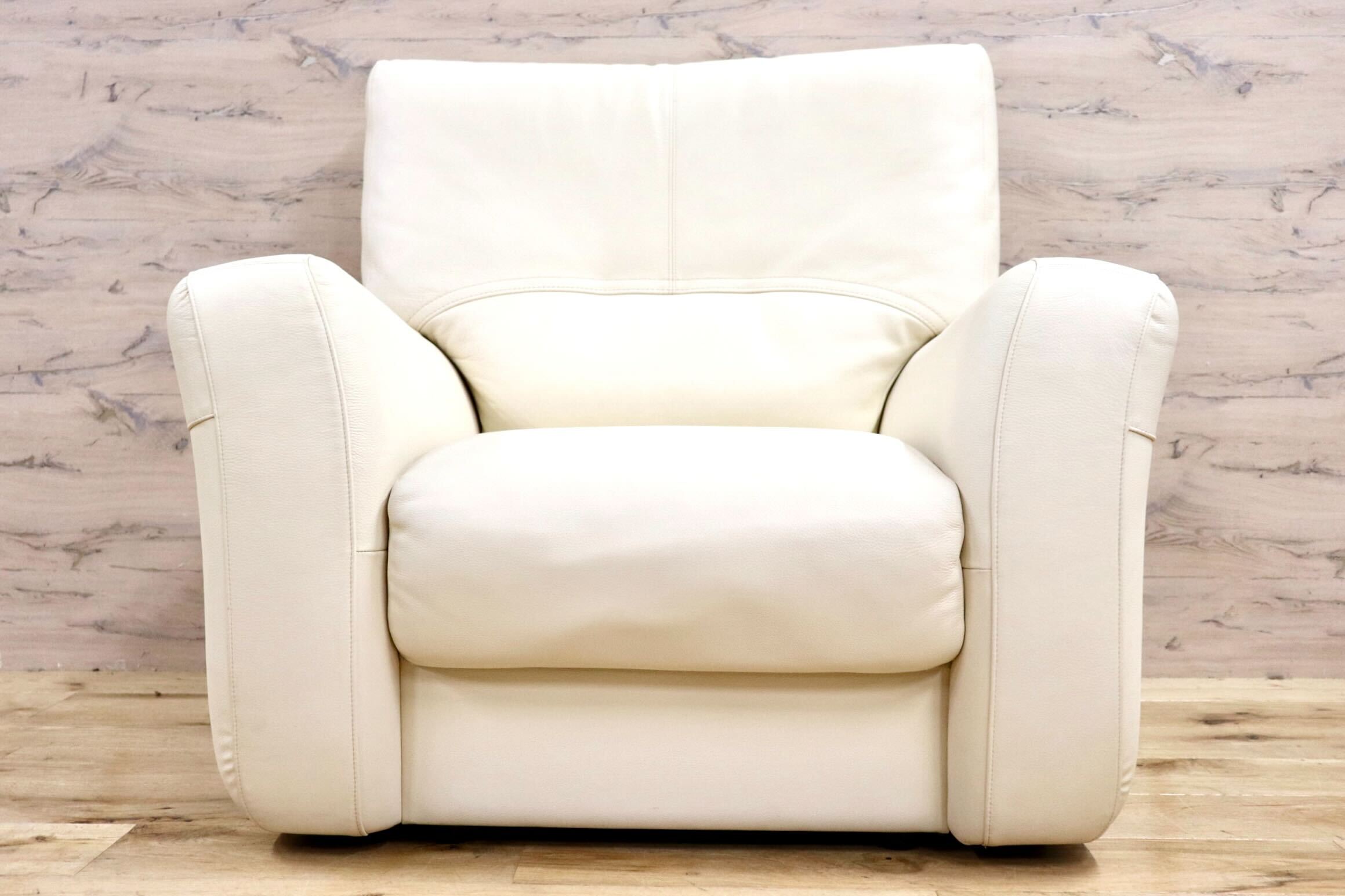 GMHK254B○karimoku / カリモク Direttore ディレトーレ 1人掛けソファ シングルソファ ラウンジチェア 本革 アイボリー 椅子