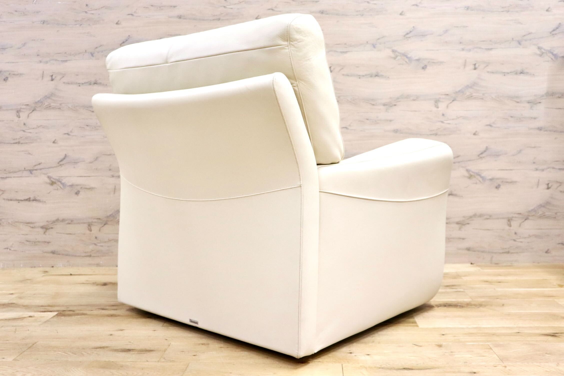 GMHK254B○karimoku / カリモク Direttore ディレトーレ 1人掛けソファ シングルソファ ラウンジチェア 本革 アイボリー 椅子