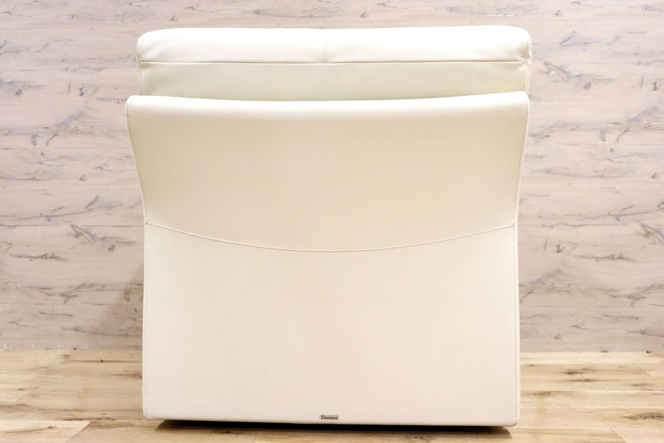 GMHK254B○karimoku / カリモク Direttore ディレトーレ 1人掛けソファ シングルソファ ラウンジチェア 本革 アイボリー 椅子