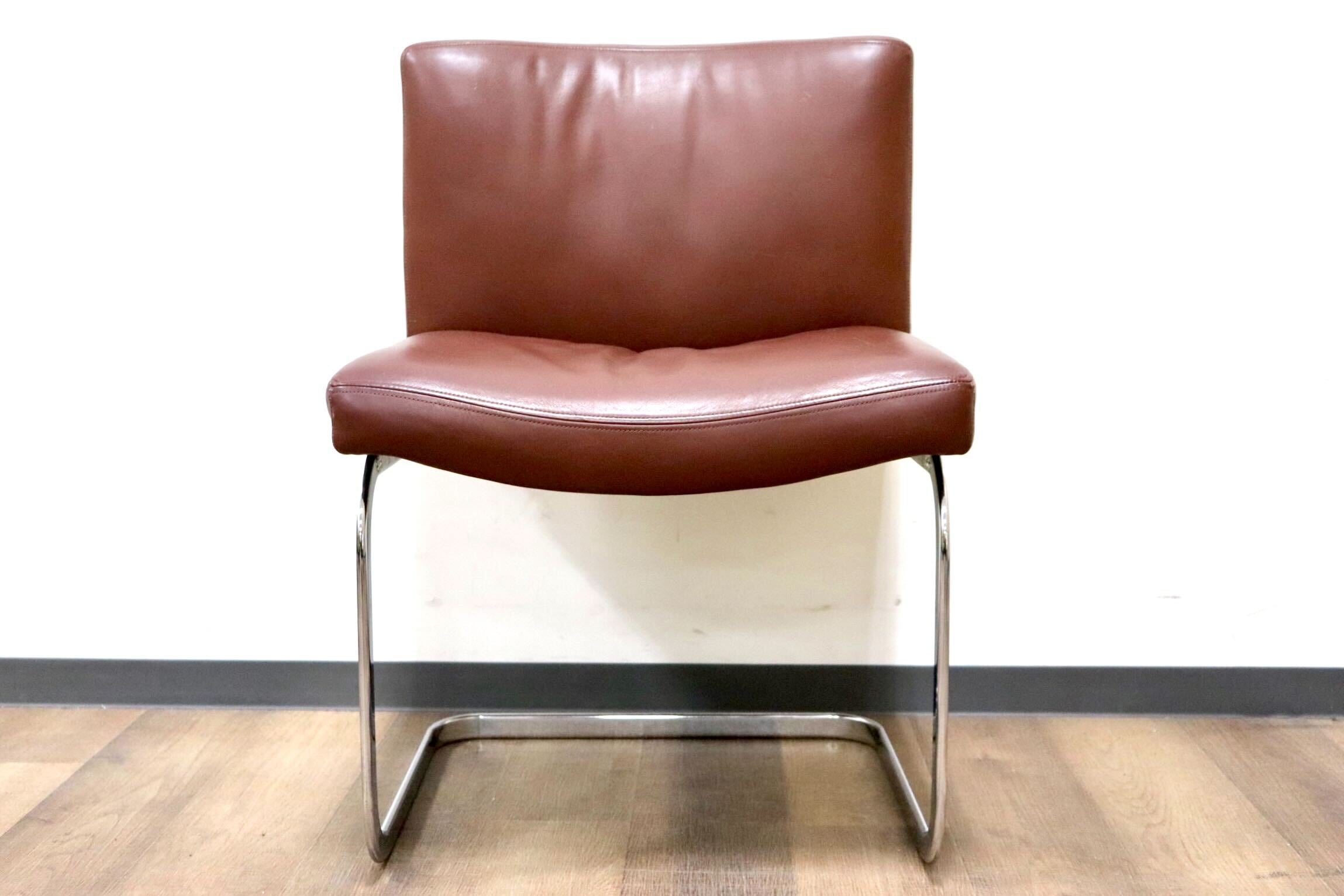 GMGK549○de sede / デセデ ダイニングチェア カンチレバーチェア 椅子 最高級 本革 ブラウン 北欧 ヴィンテージ モダン IDC大塚家具