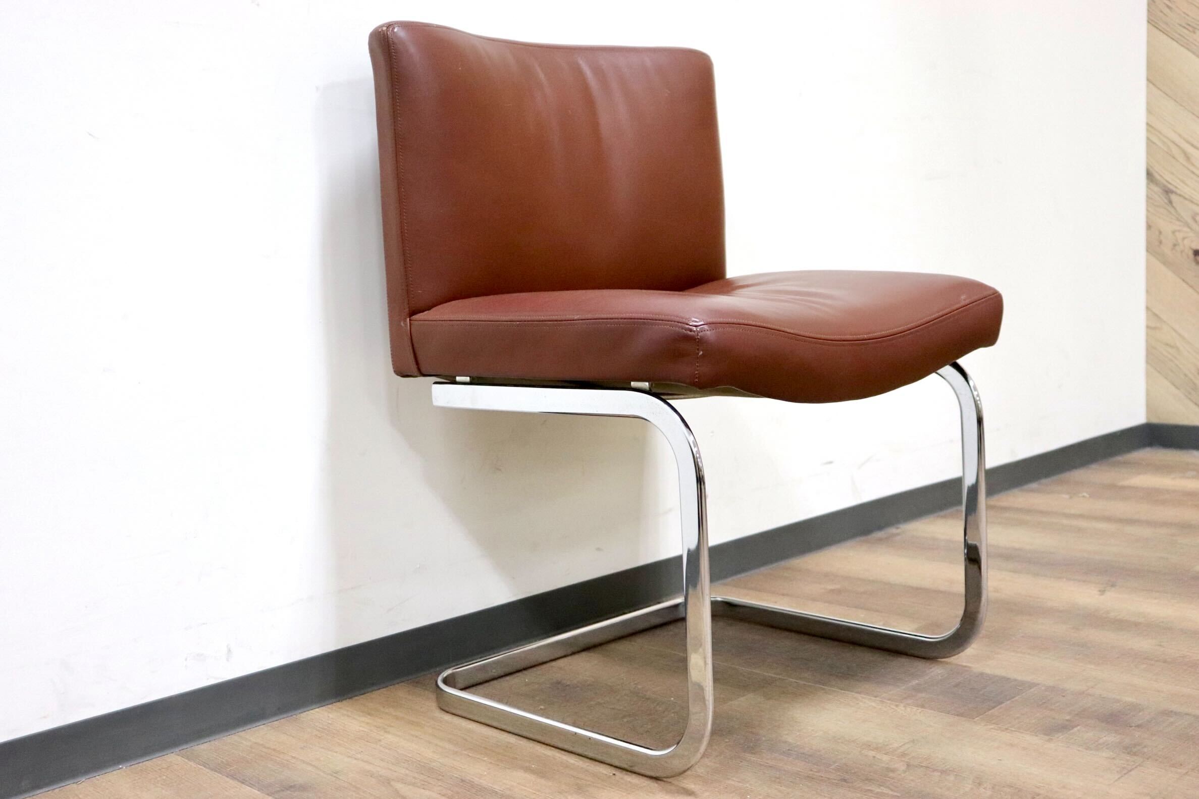 GMGK549○de sede / デセデ ダイニングチェア カンチレバーチェア 椅子 最高級 本革 ブラウン 北欧 ヴィンテージ モダン IDC大塚家具