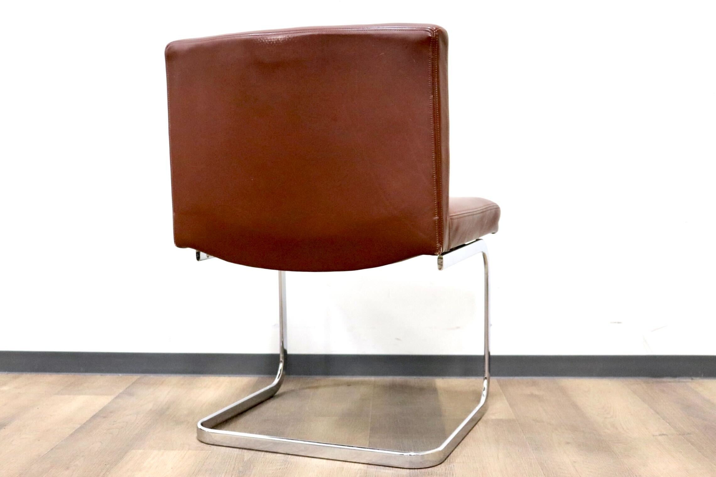 GMGK549○de sede / デセデ ダイニングチェア カンチレバーチェア 椅子 最高級 本革 ブラウン 北欧 ヴィンテージ モダン IDC大塚家具