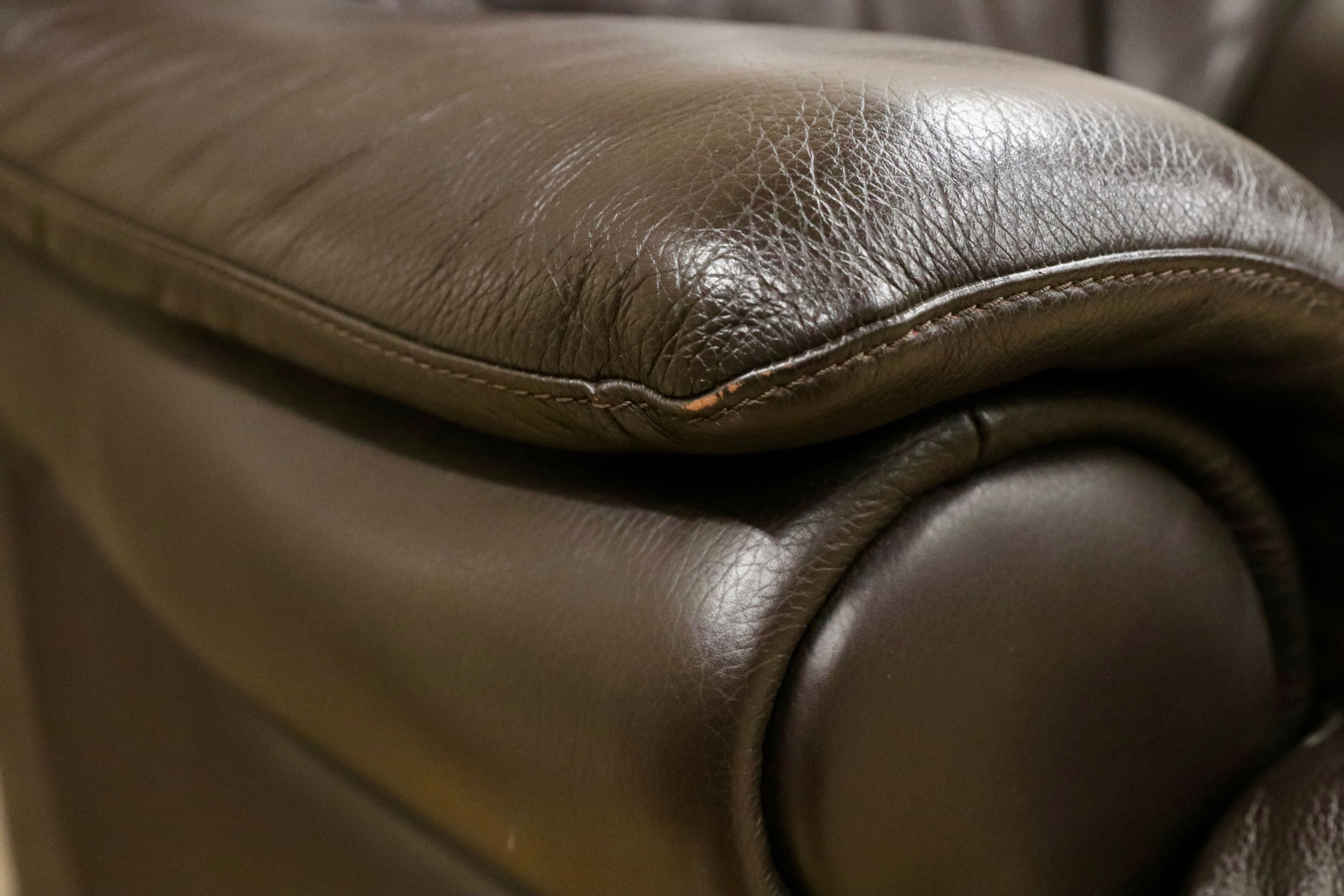 GMHF13A○IDC大塚家具 L/S Comfort-04 1人掛けソファ シングルソファ ラウンジチェア 総本革 ダークブラウン 約14万