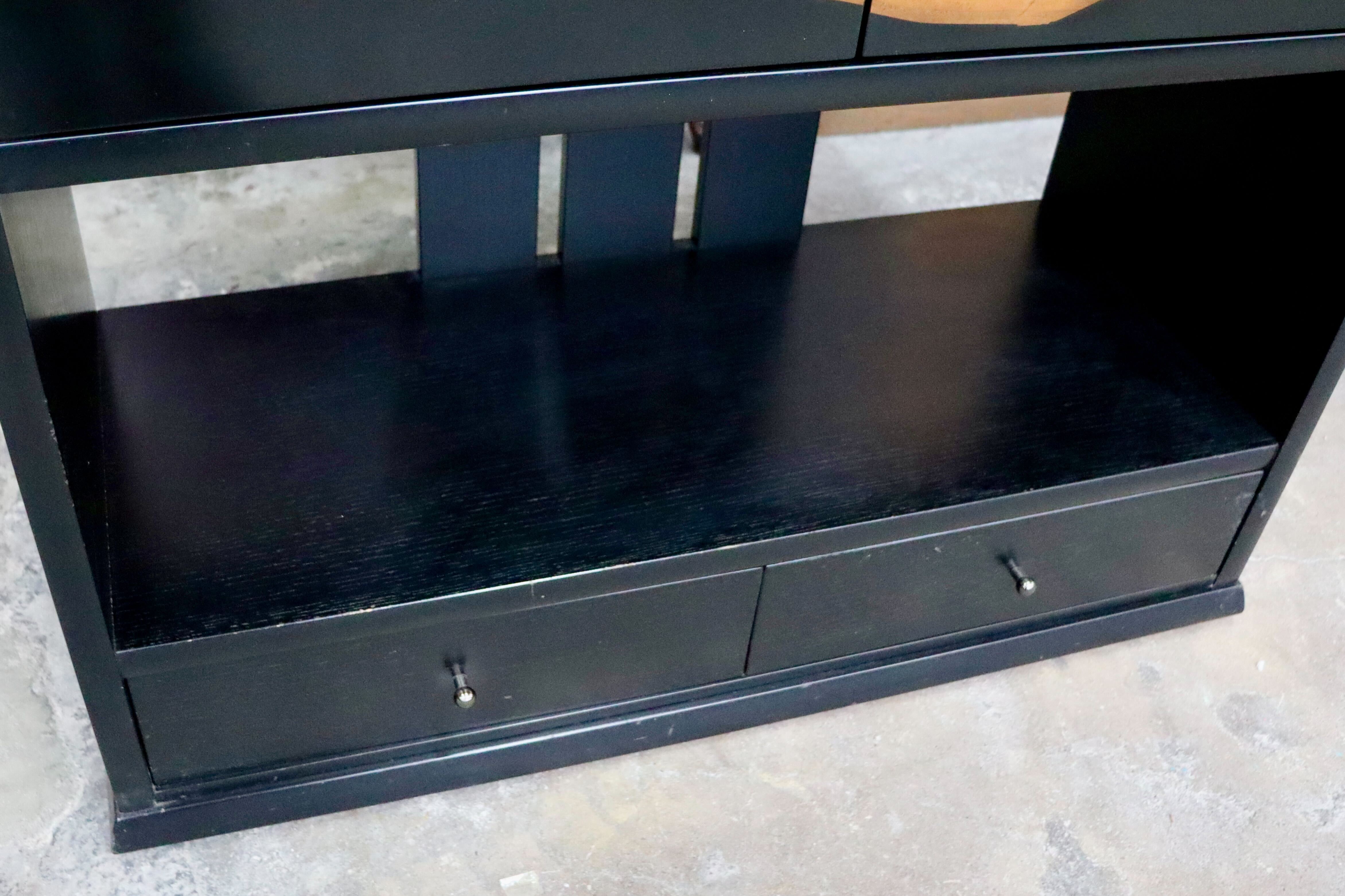 GMIH432○松岡漆工 キャビネット リビングボード 飾り棚 サイドボード 和家具 和モダン 希少 廃盤品 レトロ アンティーク