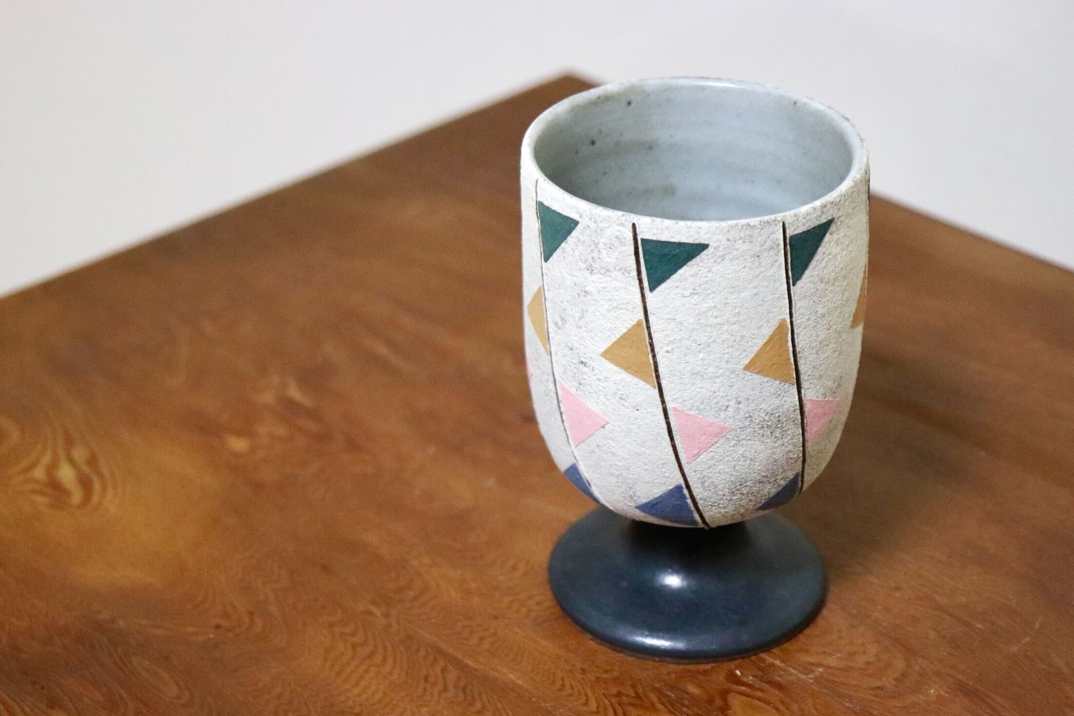 GMIO478A◯市野悟窯 市野哲次 丹波焼 ワインカップ 陶器 丹波篠山 伝統工芸 未使用