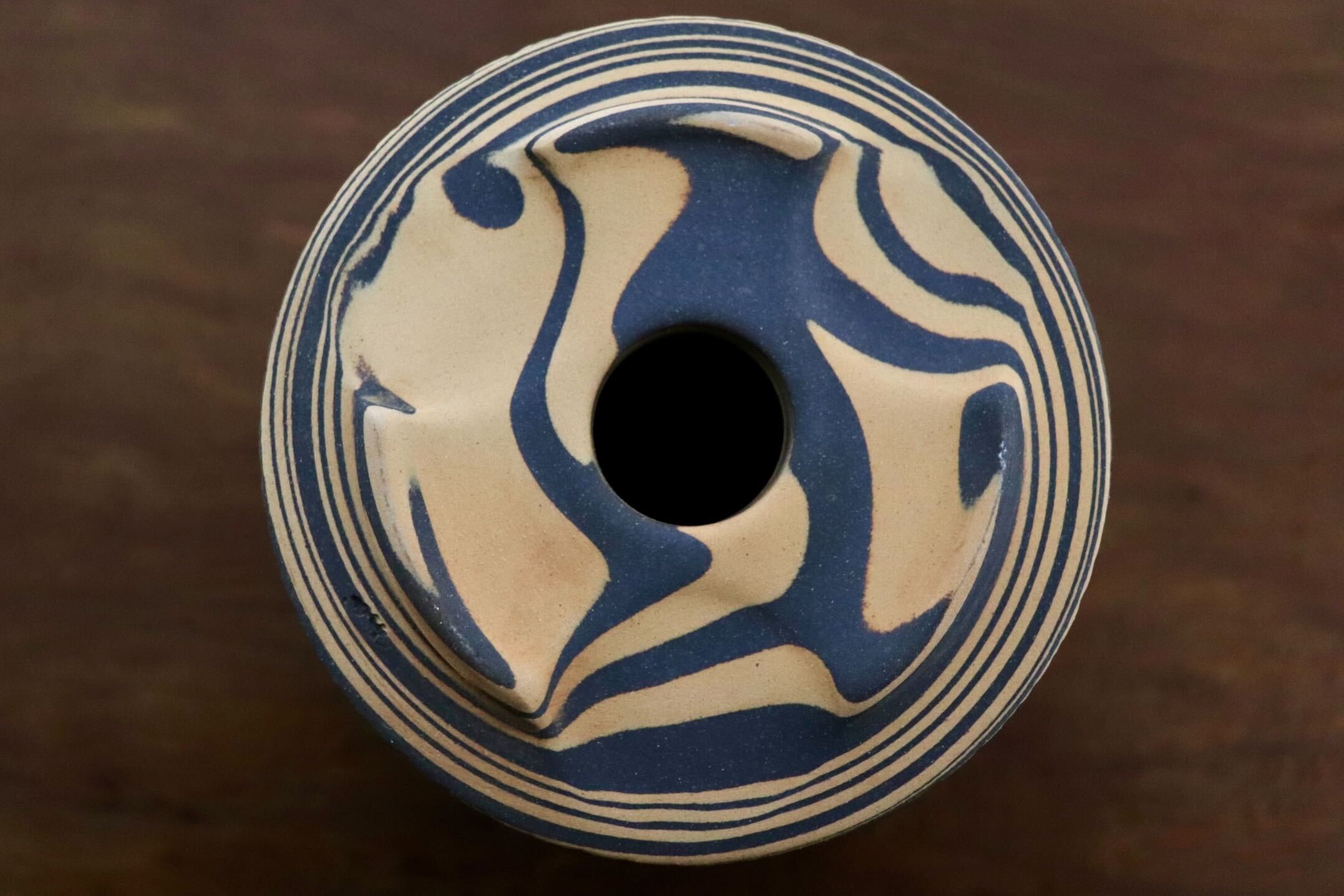 GMIO448○千代市陶房 清水万佐年 丹波焼 植木鉢 伝統工芸 丹波篠山 陶器 未使用