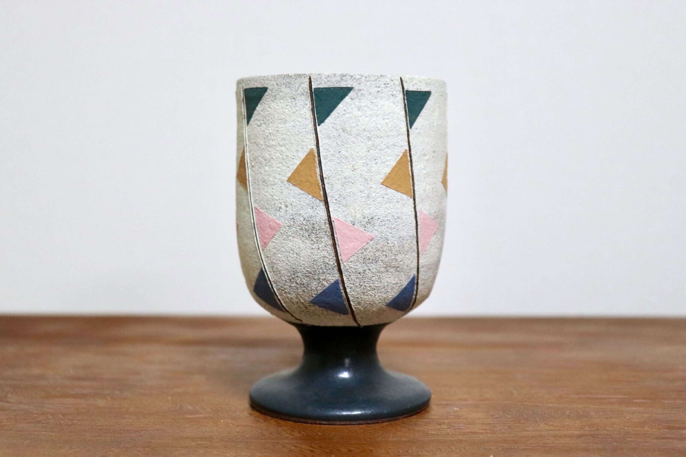 GMIO478A◯市野悟窯 市野哲次 丹波焼 ワインカップ 陶器 丹波篠山 伝統工芸 未使用