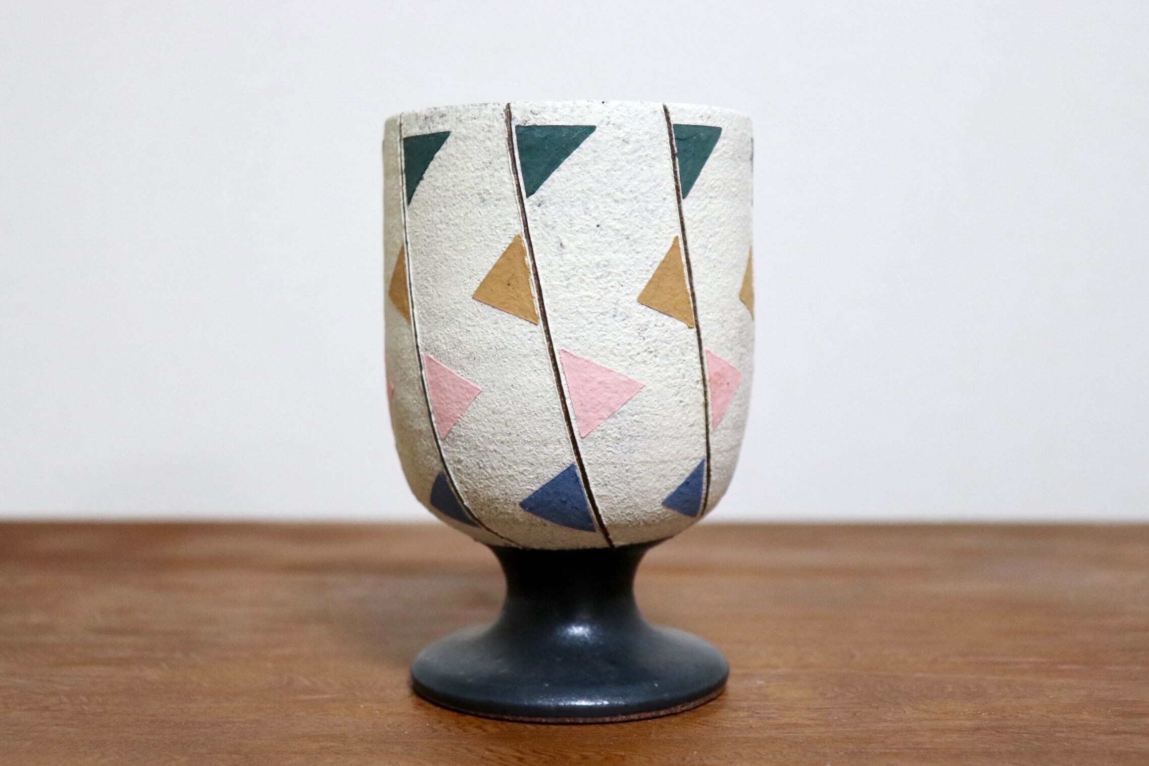 GMIO478A◯市野悟窯 市野哲次 丹波焼 ワインカップ 陶器 丹波篠山 伝統工芸 未使用