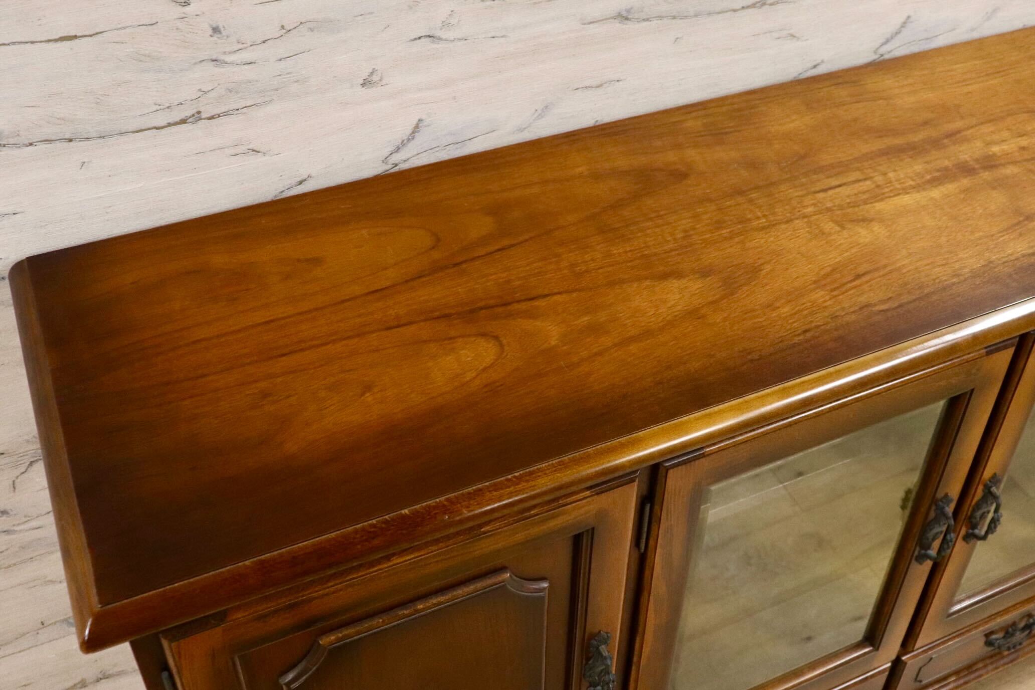 GMHH150○karimoku / カリモク コロニアル サイドボード リビングボード 飾り棚 キャビネット カントリー オールドカリモク 国産家具