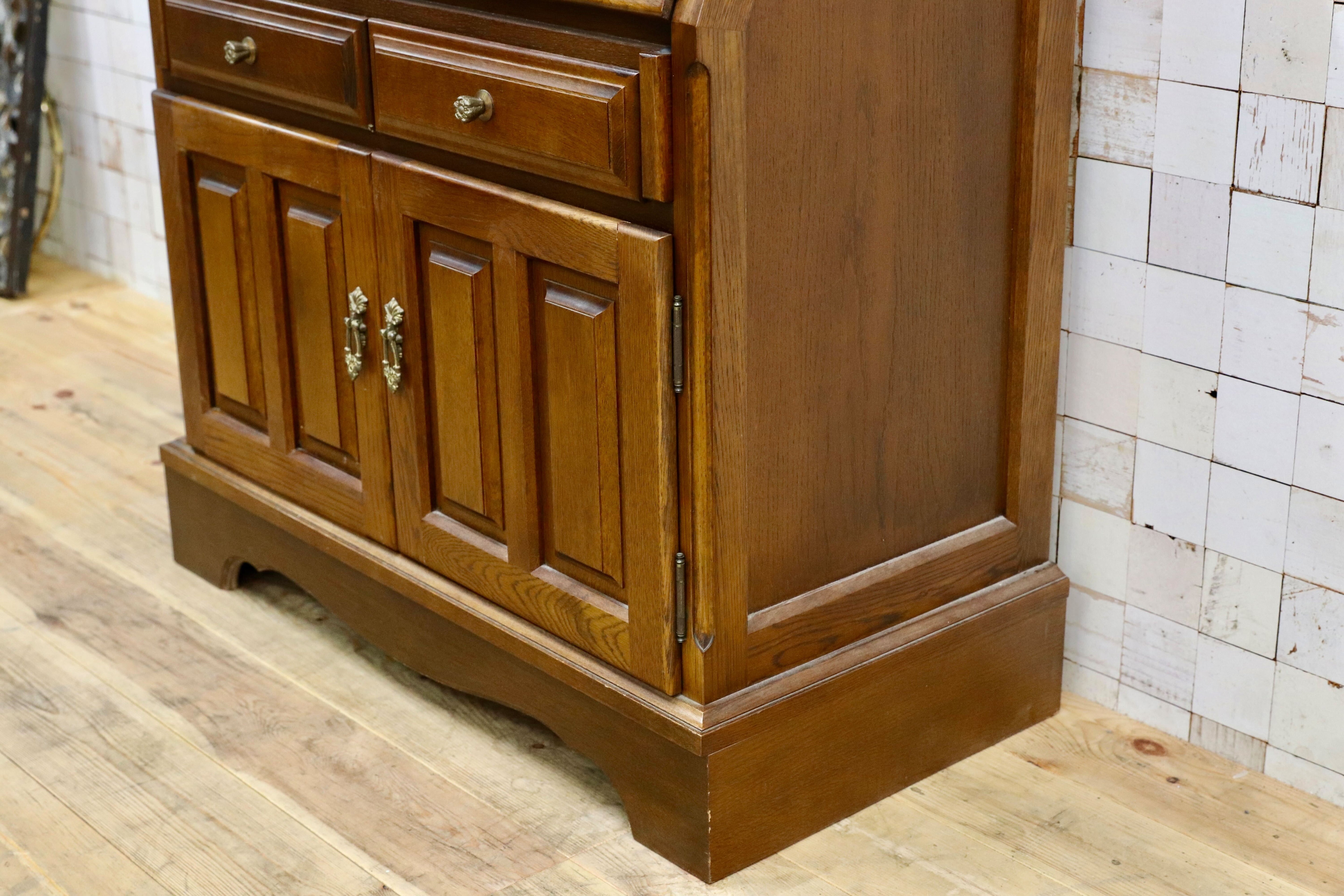 GMIK596○karimoku / カリモク ライティングビューロー デスク 机 学習机 オールドカリモク ヴィンテージ 書斎机 国産家具 オーク