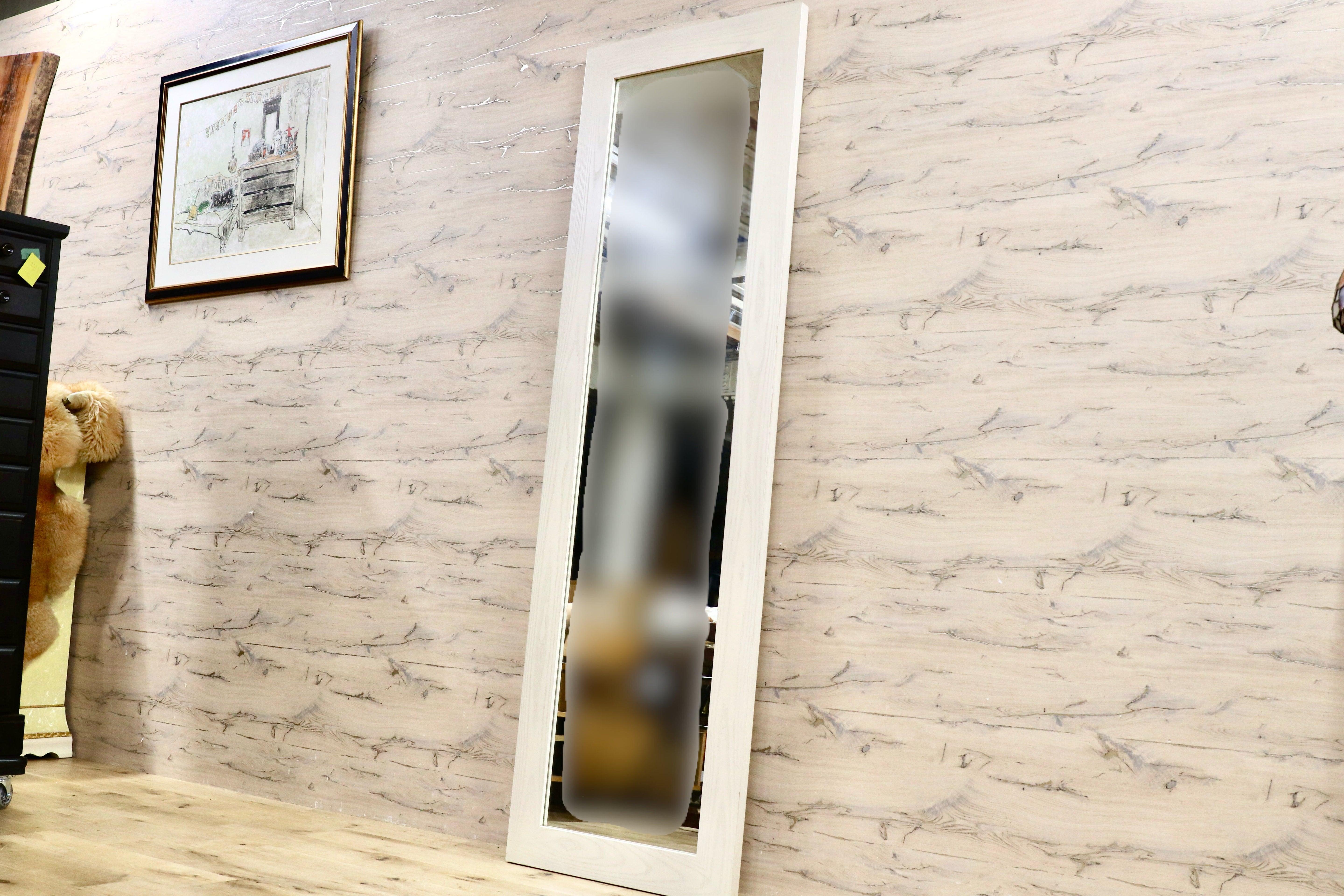 GMHF60○cassina / カッシーナ week end mirror CATHERINE MEMMI カトリーヌメミ ミラー 全身鏡 オフホワイト 約14万 モデルルーム展示品