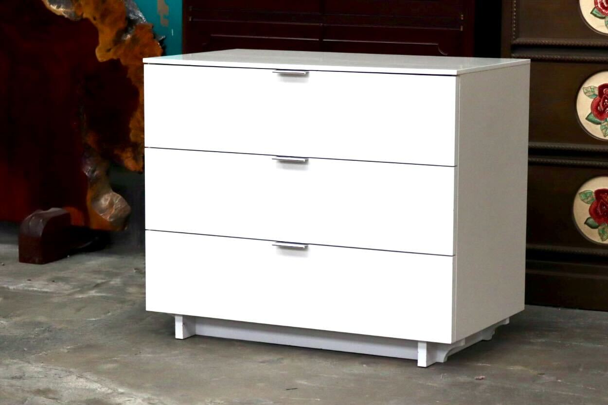 GMIK906B○CASA STYLE / カーサスタイル 3段チェスト キャビネット サイドボード 引き出し 収納家具 リビング モダン