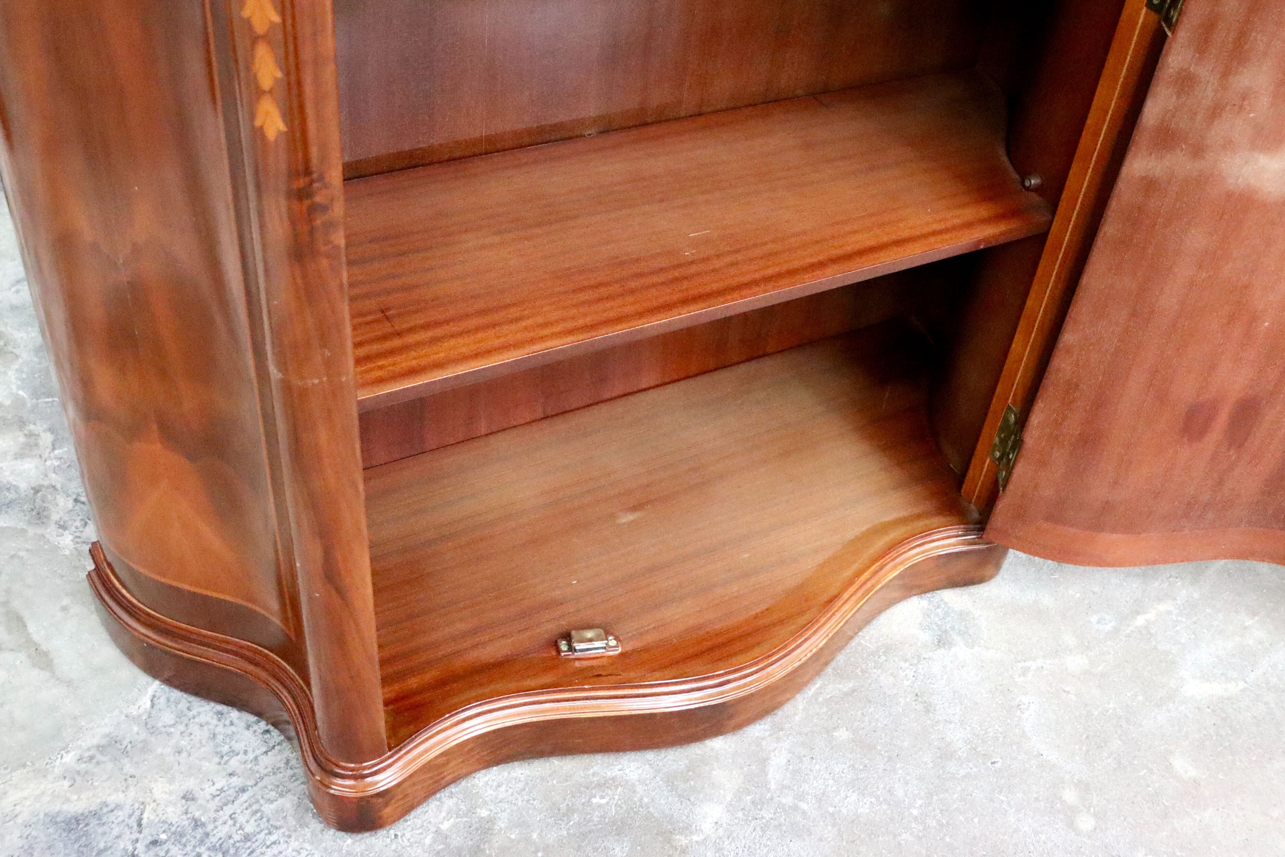 GMIH432A○イタリア製 キャビネット サイドボード コンソール 電話台 収納棚 象嵌細工 アンティーク エレガント