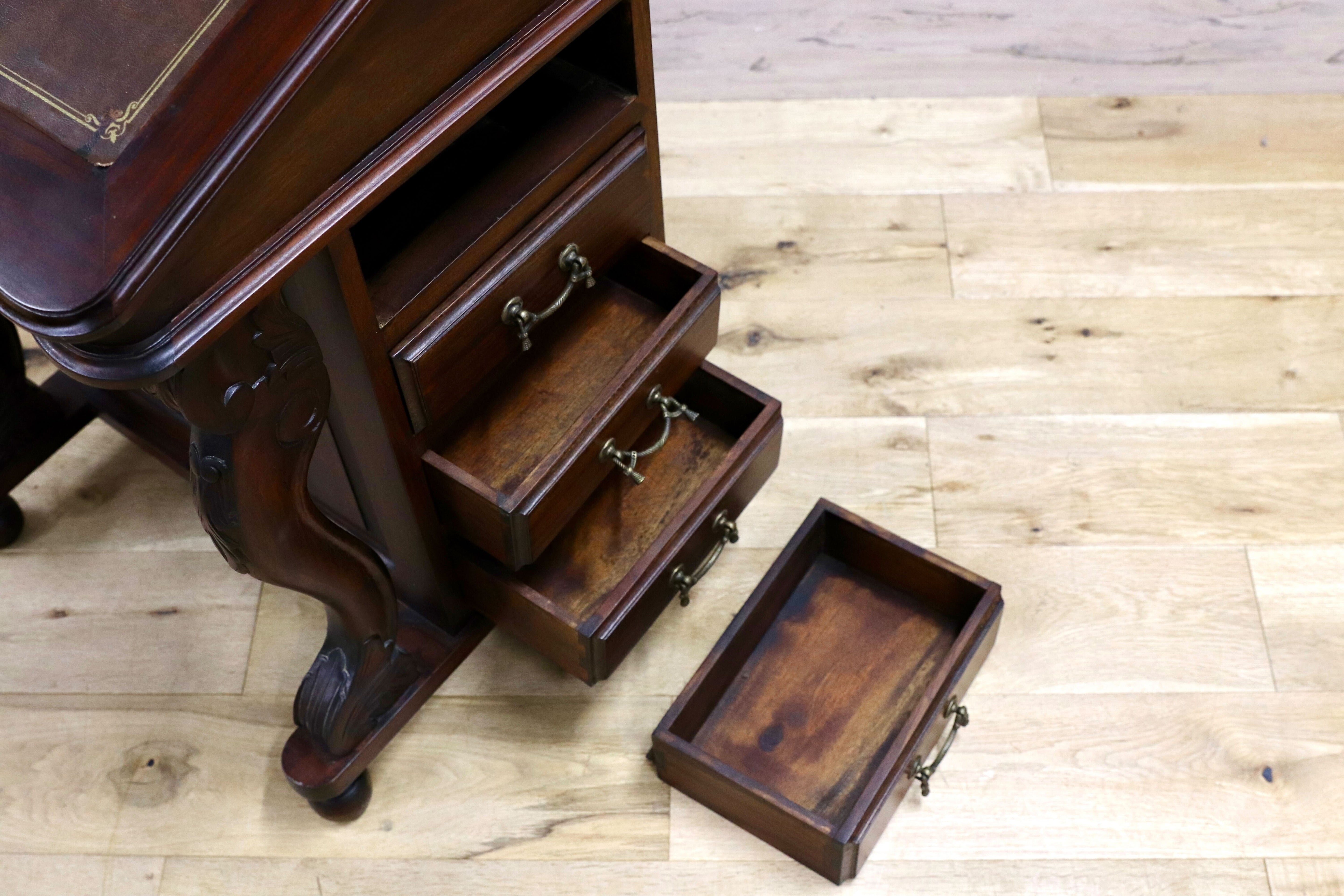 GMIS332○英国アンティーク ダベンポートデスク 西洋 クラシック チェスト 店舗什器 稀少