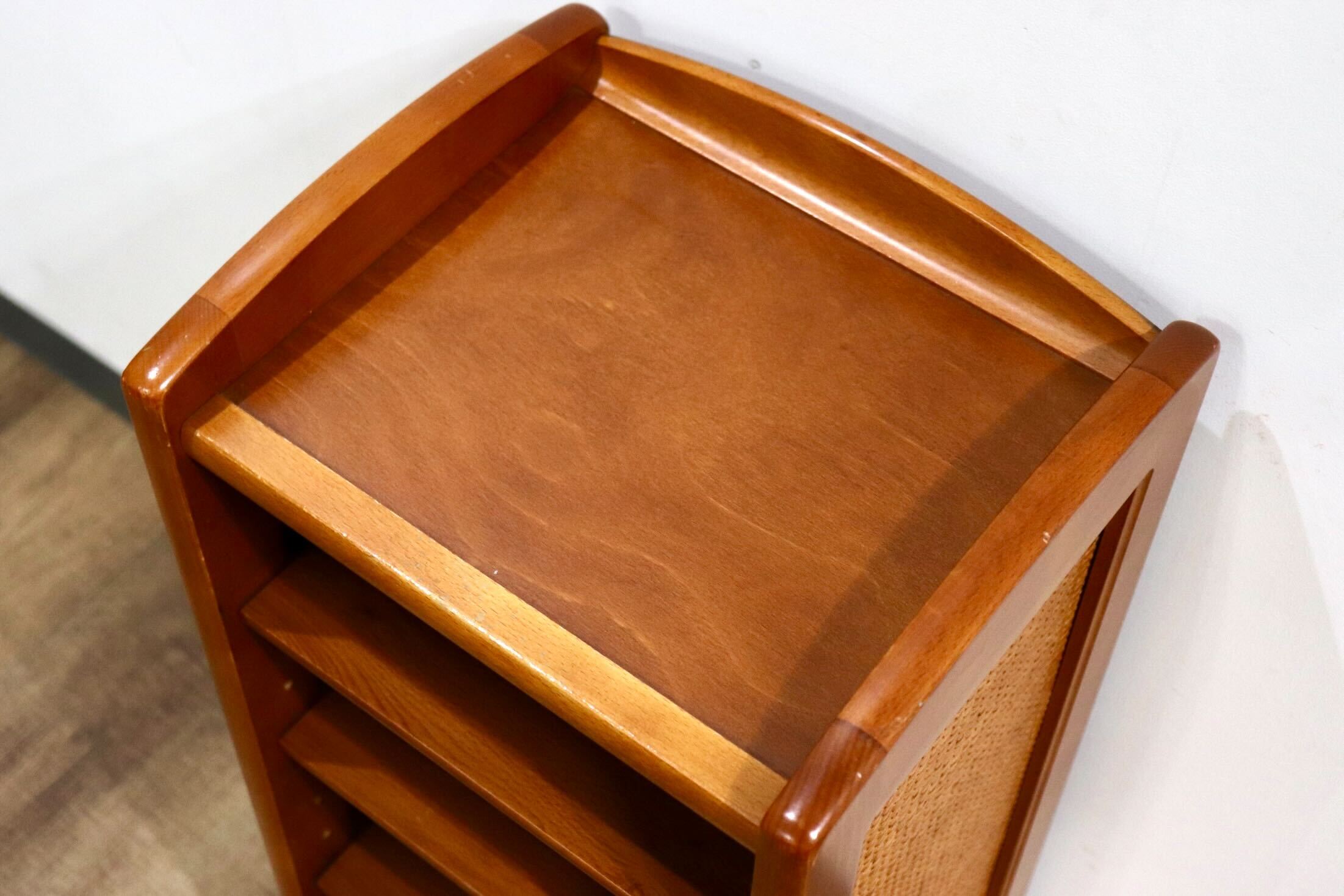 GMHH92○karimoku / カリモク オールドカリモク スリッパラック 靴箱 収納ラック 玄関収納 収納棚 花台 飾り棚 国産家具