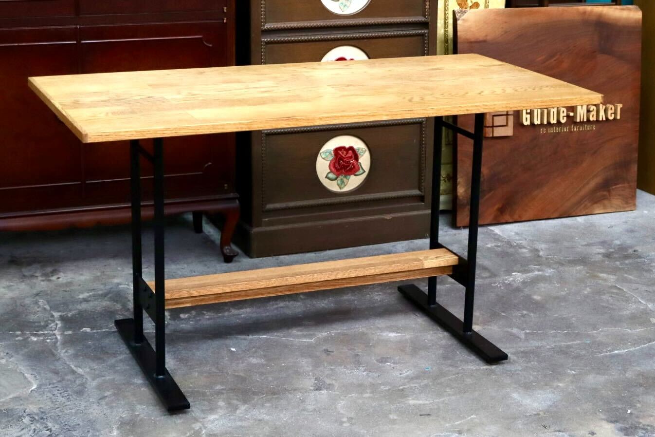 GMIK916A○テーブル 机 パソコンデスク 勉強机 学習机 作業台 木製 リビング モダン