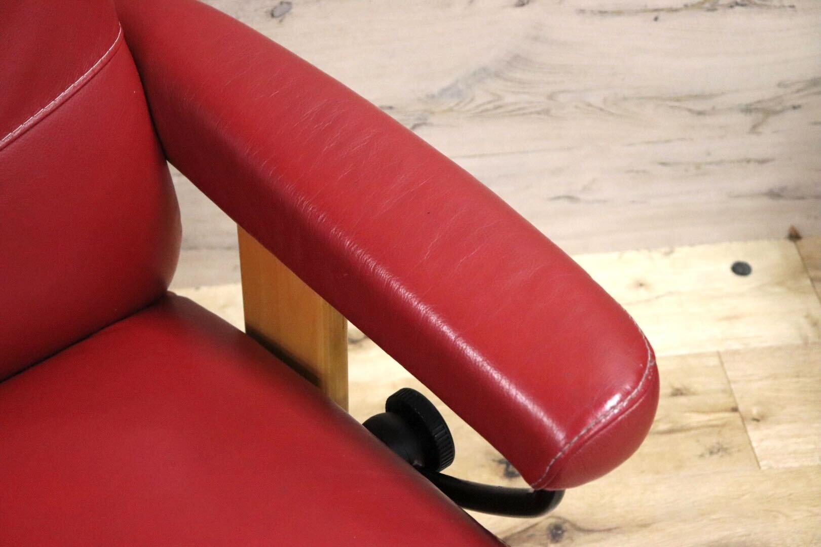 GMHK257○EKORNES / エコーネス ストレスレスチェア アルファ リクライニングチェア 本革 北欧 ノルウェー ヴィンテージ 廃番 希少