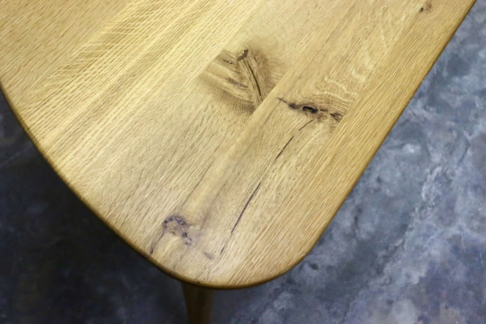 GMIK662○飛騨産業 / HIDA 森のことば TW390 ダイニングテーブル 食卓テーブル 半円形 オーク材 ナチュラル 国産家具 約23万