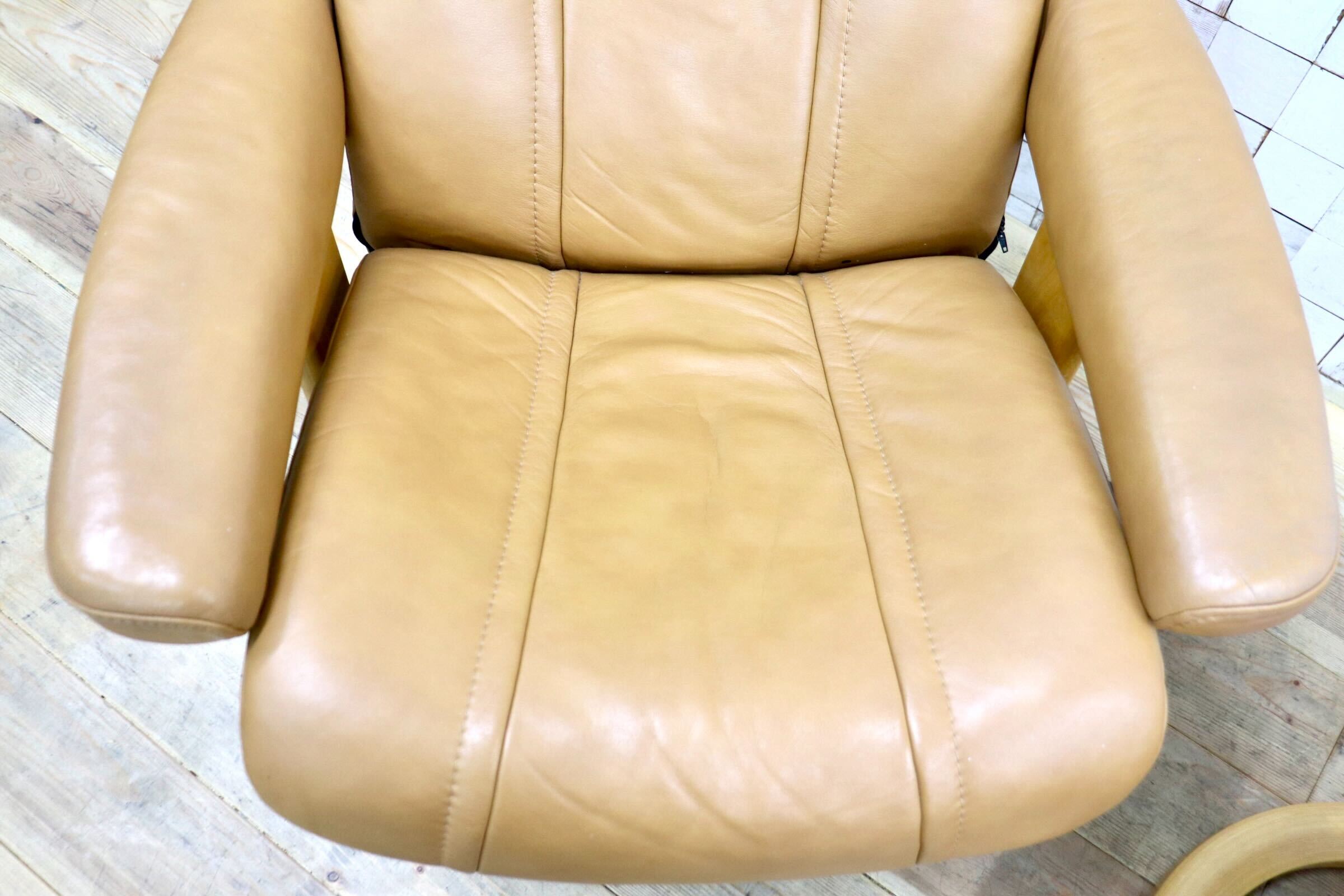 GMIK948〇EKORNES / エコーネス ストレスレス レノ リクライニングチェア オットマン 北欧 ノルウェー 本革