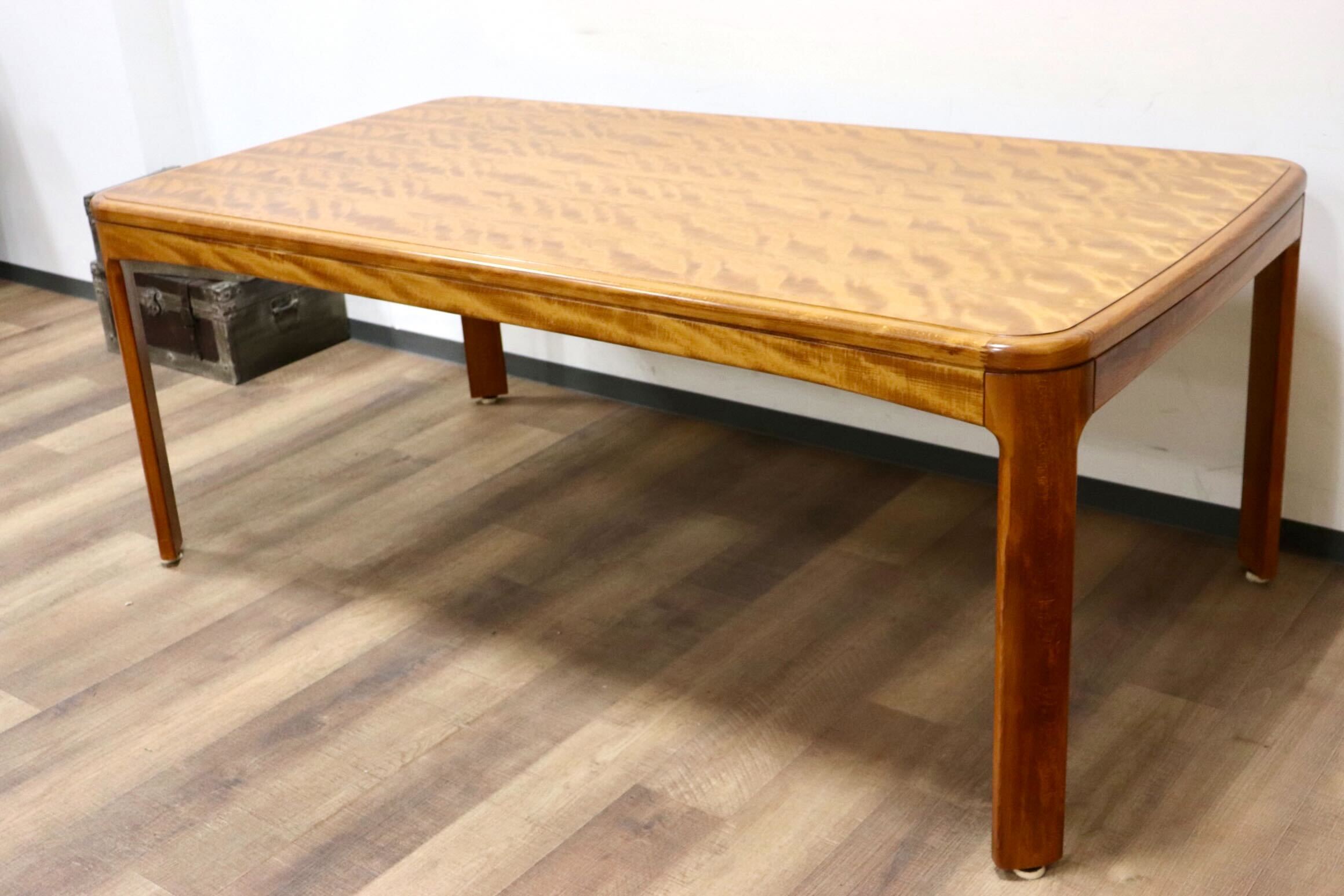 GMGN294○朝日木材加工 LuDeK ダイニングテーブル 食卓テーブル 作業台 天然木 北欧スタイル モダン ヴィンテージ 稀少