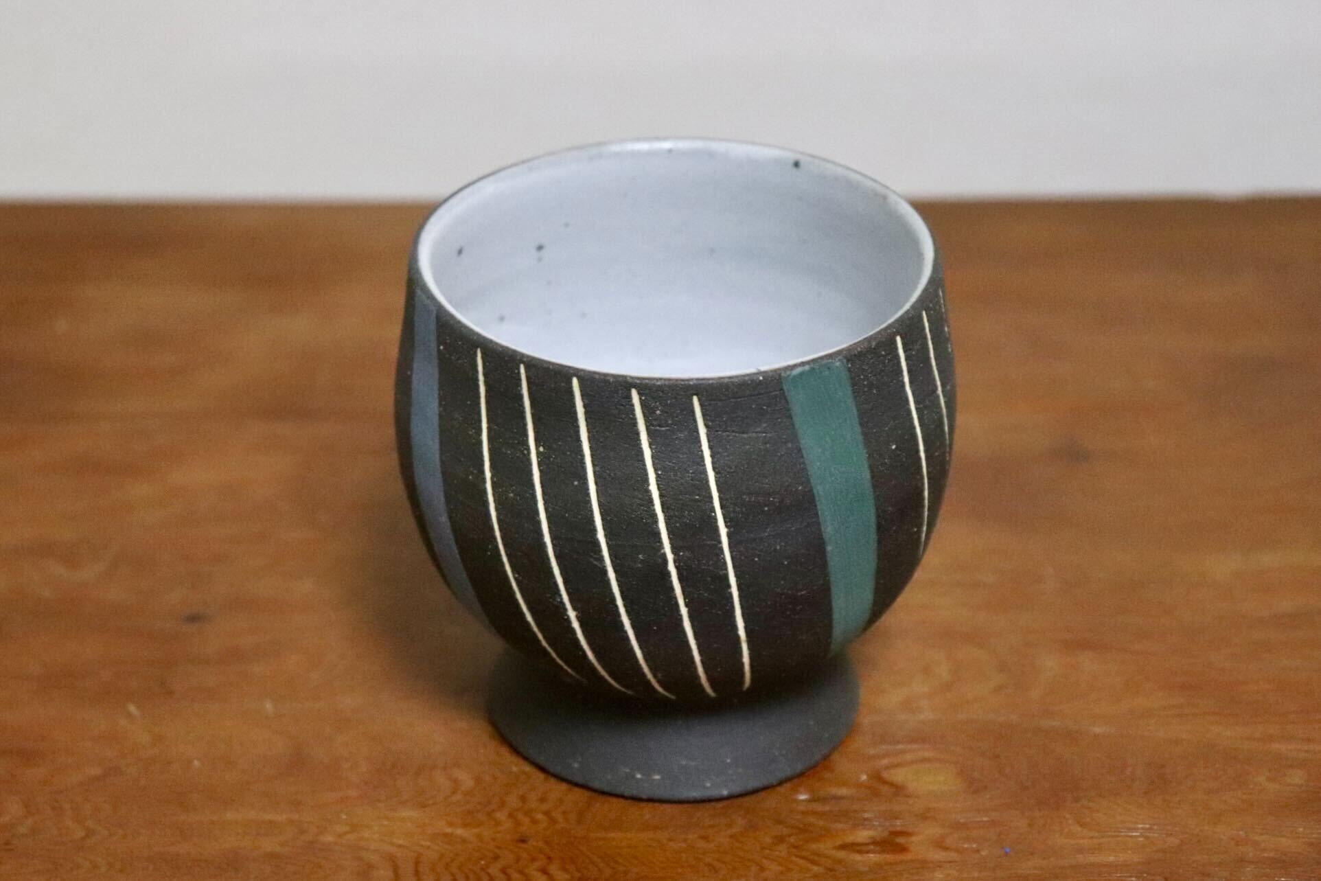 GMIO474◯市野悟窯 市野哲次 丹波焼 ゴブレット 陶器 丹波篠山 伝統工芸 未使用