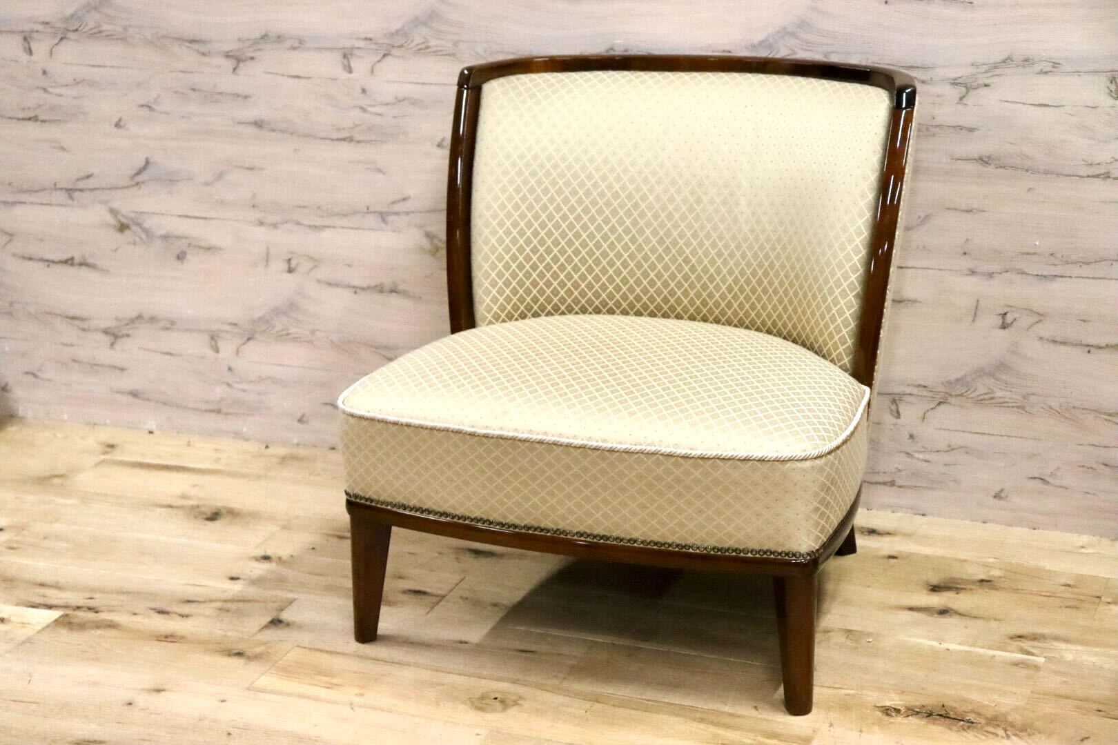 GMHK245A○モリシゲ / MORISHIGE 1人掛けソファ シングルソファ ラウンジチェア ファブリック 応接 モダン 最高級 美品