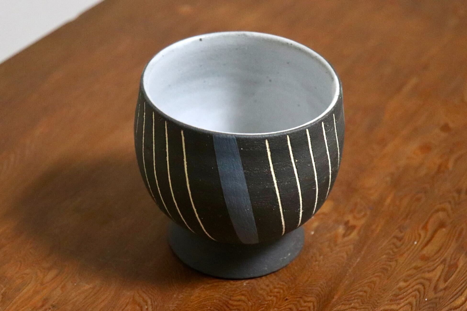 GMIO474◯市野悟窯 市野哲次 丹波焼 ゴブレット 陶器 丹波篠山 伝統工芸 未使用