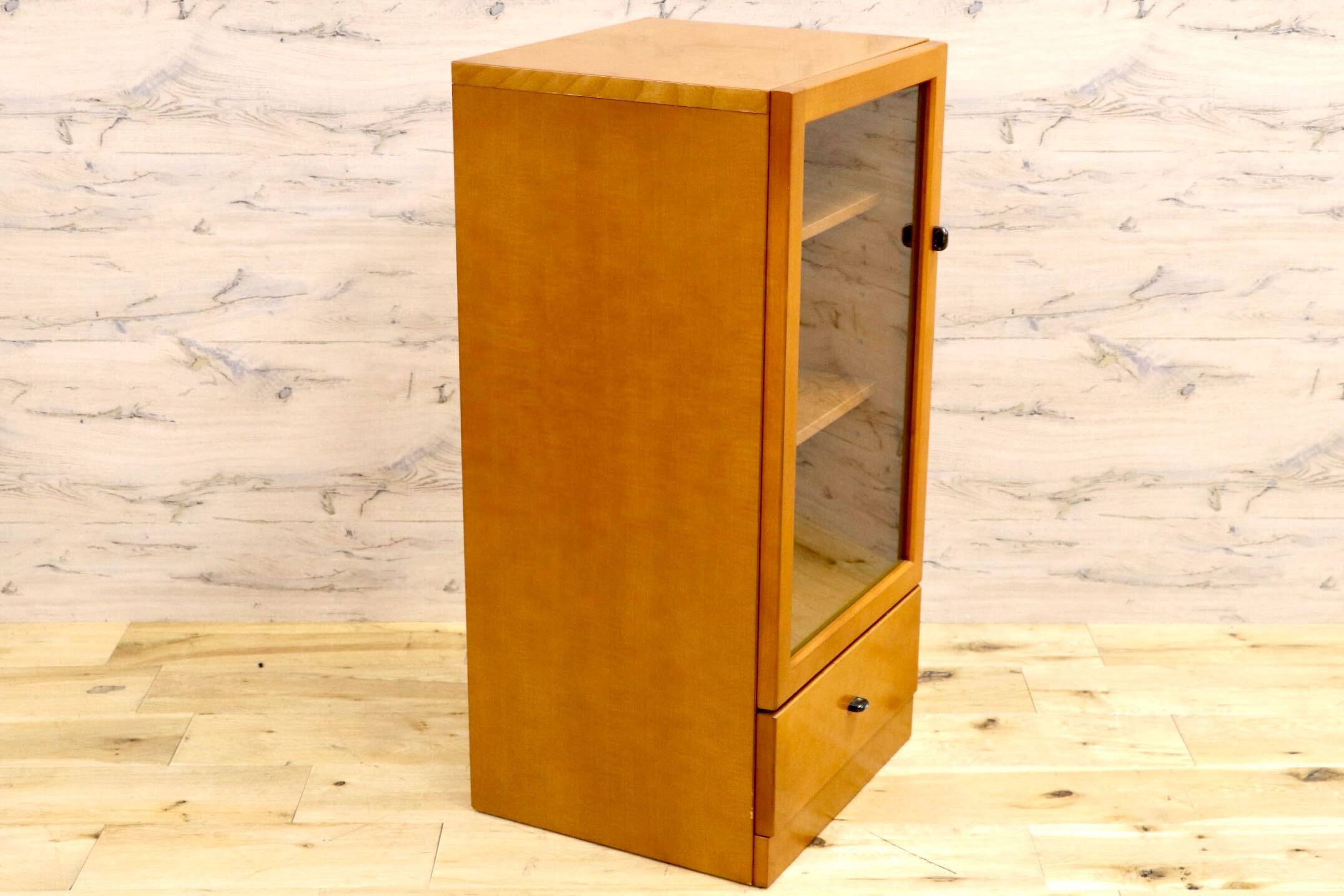 GMIH425B○冨士ファニチア / FUJI FURNITURE キャビネット リビングボード サイドボード ガラスキャビネット ナチュラル