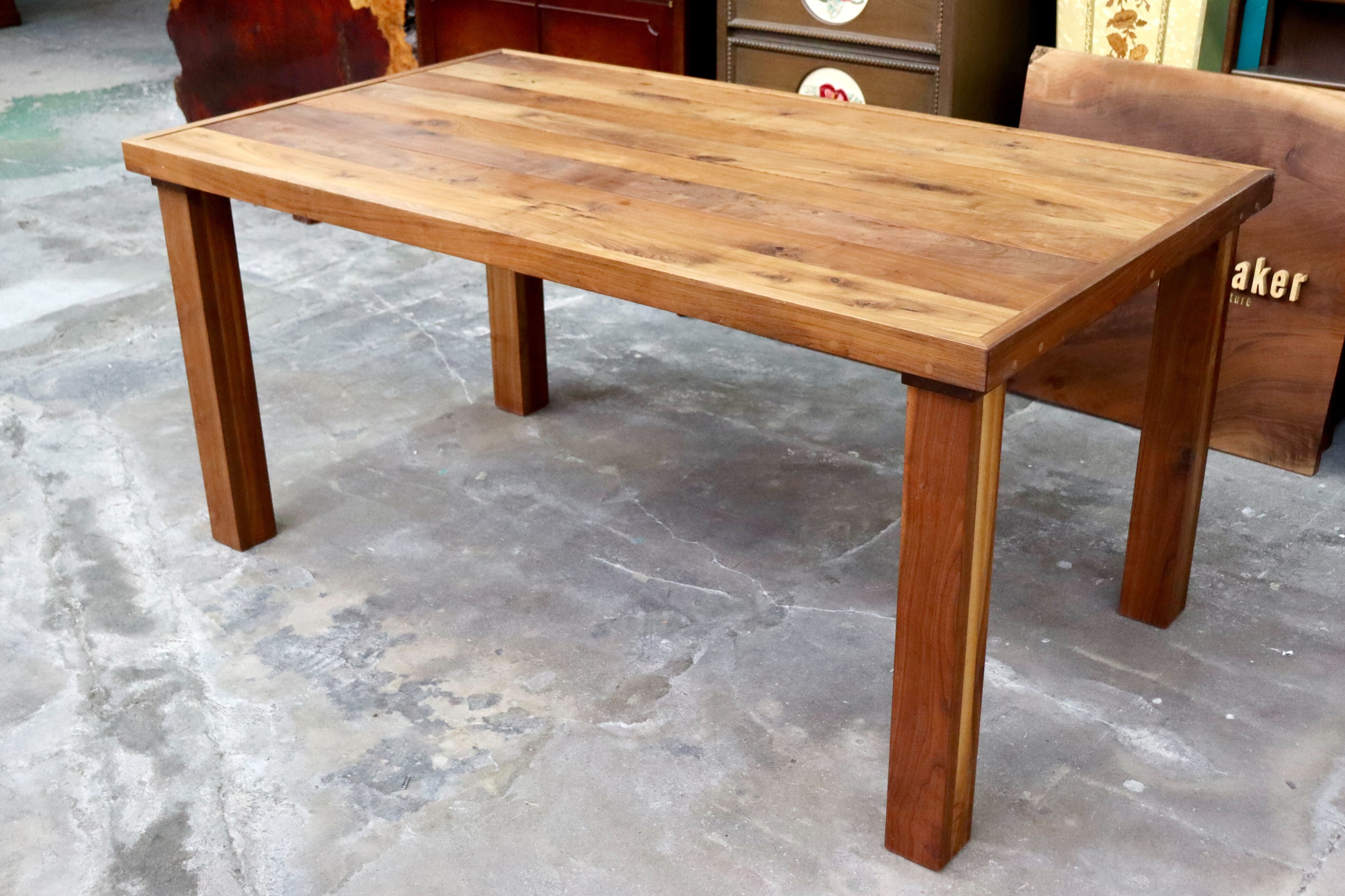 GMIH427○ダイニングテーブル 食卓テーブル 作業台 机 無垢 ウォールナット 北欧スタイル モダン アンティーク ナチュラル