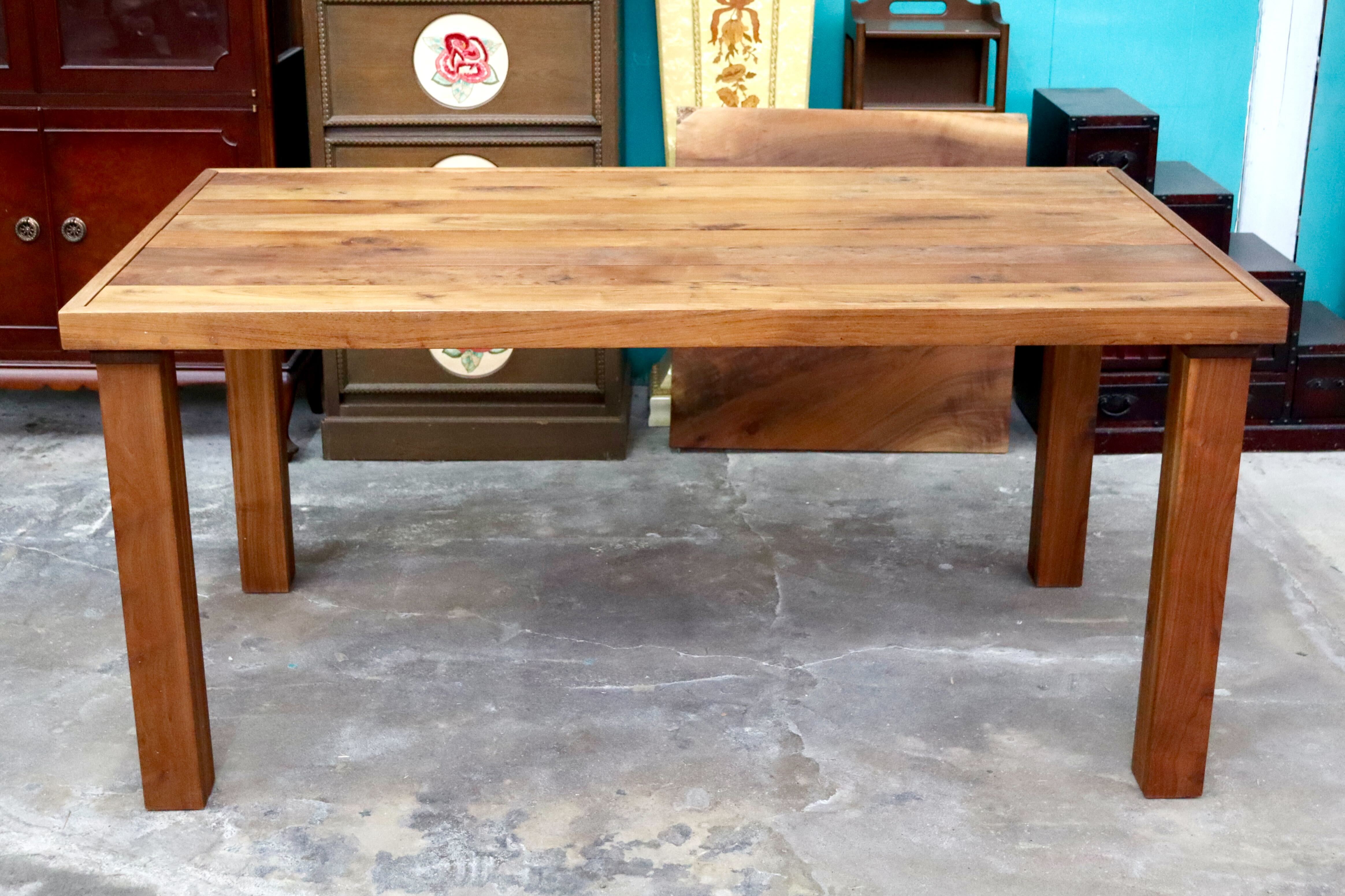 GMIH427○ダイニングテーブル 食卓テーブル 作業台 机 無垢 ウォールナット 北欧スタイル モダン アンティーク ナチュラル