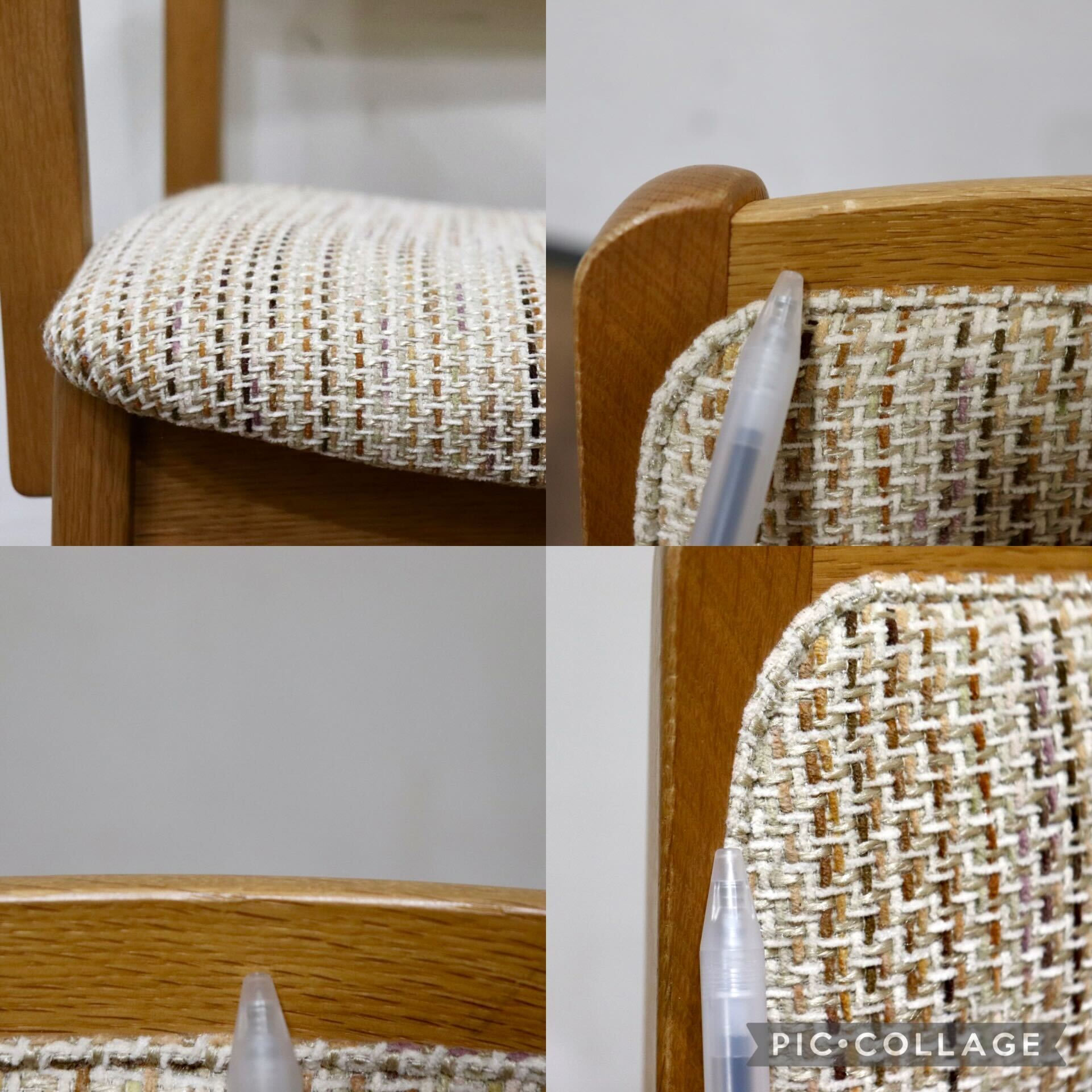 GMHH442B○シラカワ / shirakawa S-281ダイニングチェア アームチェア 椅子 ファブリック オーク材 飛騨家具 ナチュラル モダン