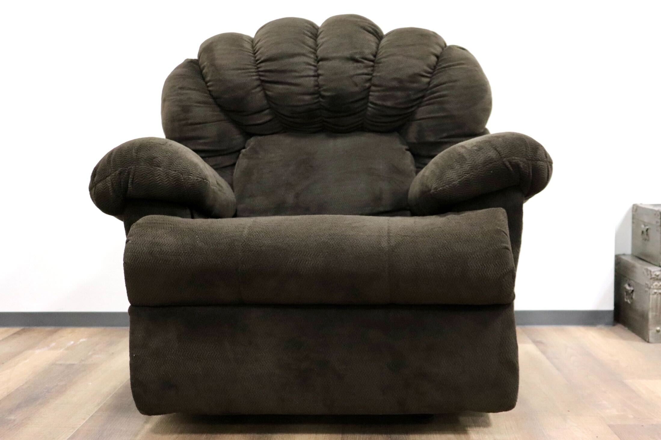 GMGN230○ASHLEY / アシュレイ Foxfield リクライニングチェア 1人掛けソファ ロッキングチェア スエード調ファブリック US モダン 約35万