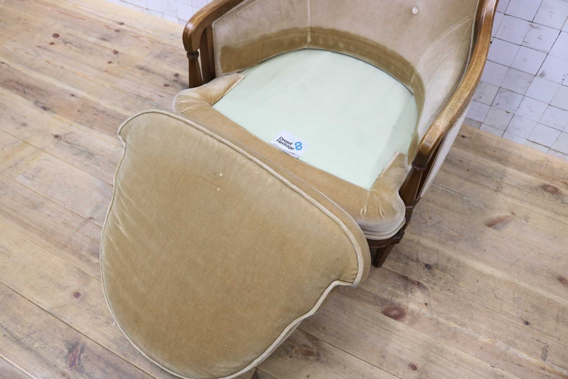 GMJK42C○DREXEL HERITAGE / ドレクセルヘリテイジ Upholstery 1人掛けソファ シングルソファ クラシック ヴィンテージ 応接 読書椅子