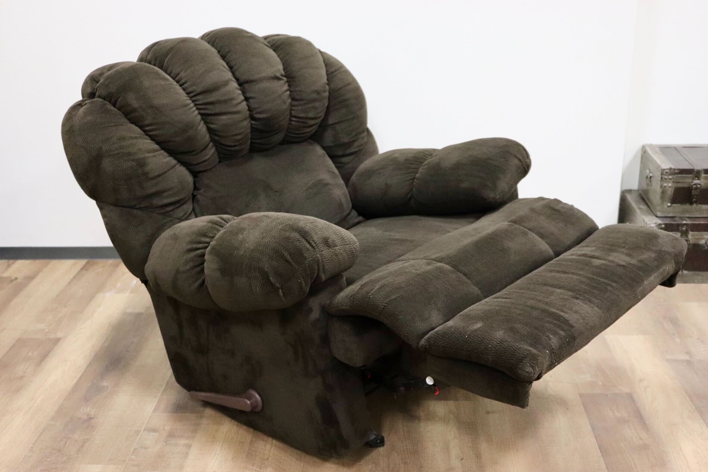 GMGN230○ASHLEY / アシュレイ Foxfield リクライニングチェア 1人掛けソファ ロッキングチェア スエード調ファブリック US モダン 約35万