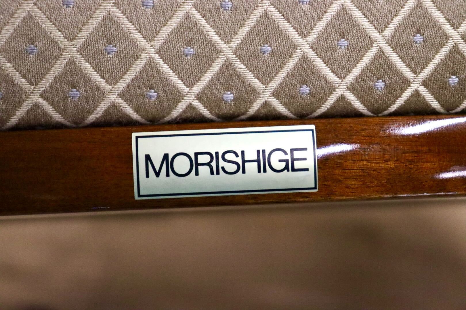 GMHK245B○モリシゲ / MORISHIGE 1人掛けソファ シングルソファ ラウンジチェア ファブリック 応接 モダン 最高級 美品