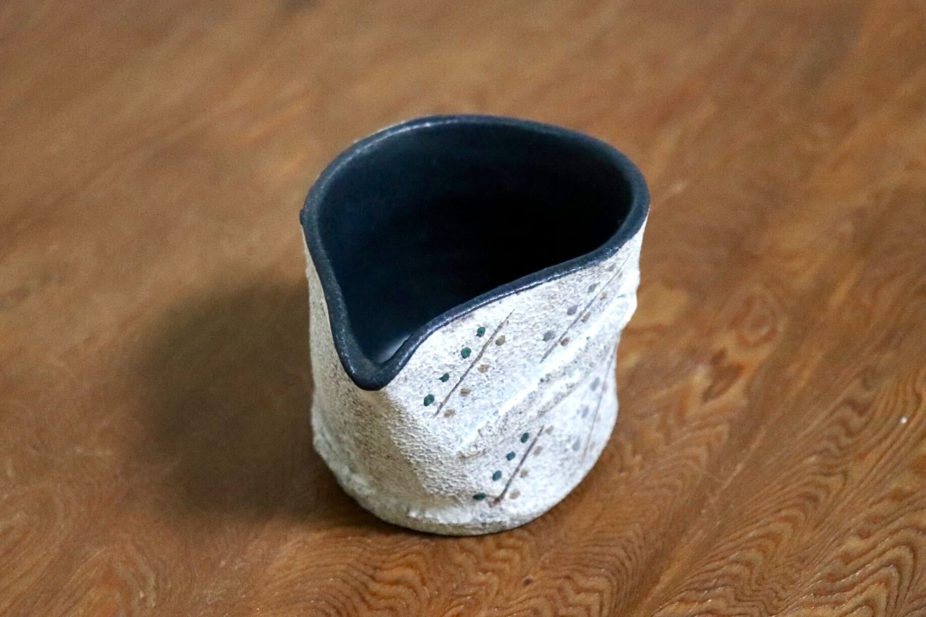 GMIO477B◯市野悟窯 市野哲次 丹波焼 ミルクピッチャー 陶器 丹波篠山 伝統工芸 未使用