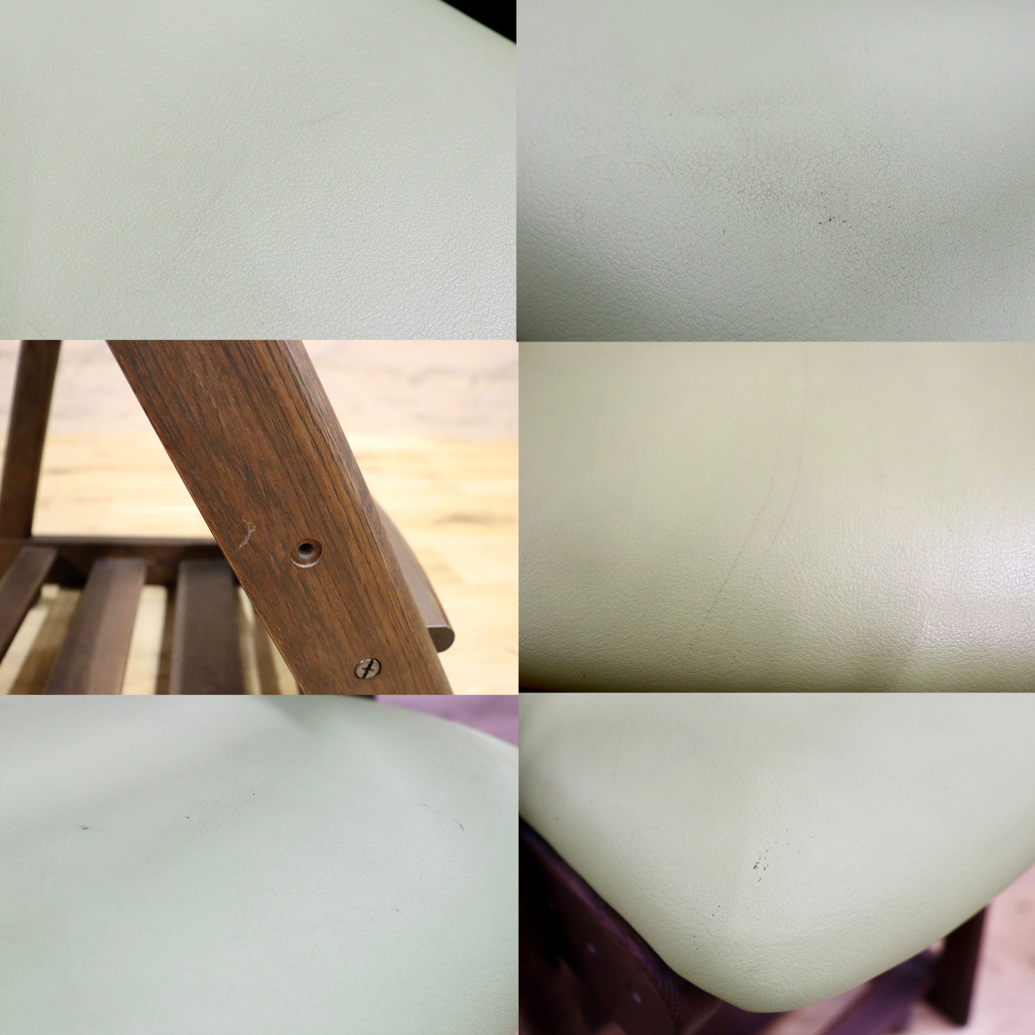 GMHK340A○karimoku / カリモク デスクチェア XT0901IK 学習椅子 キッズチェア キャスター付き 高さ調整 ライムグリーン オーク 合皮