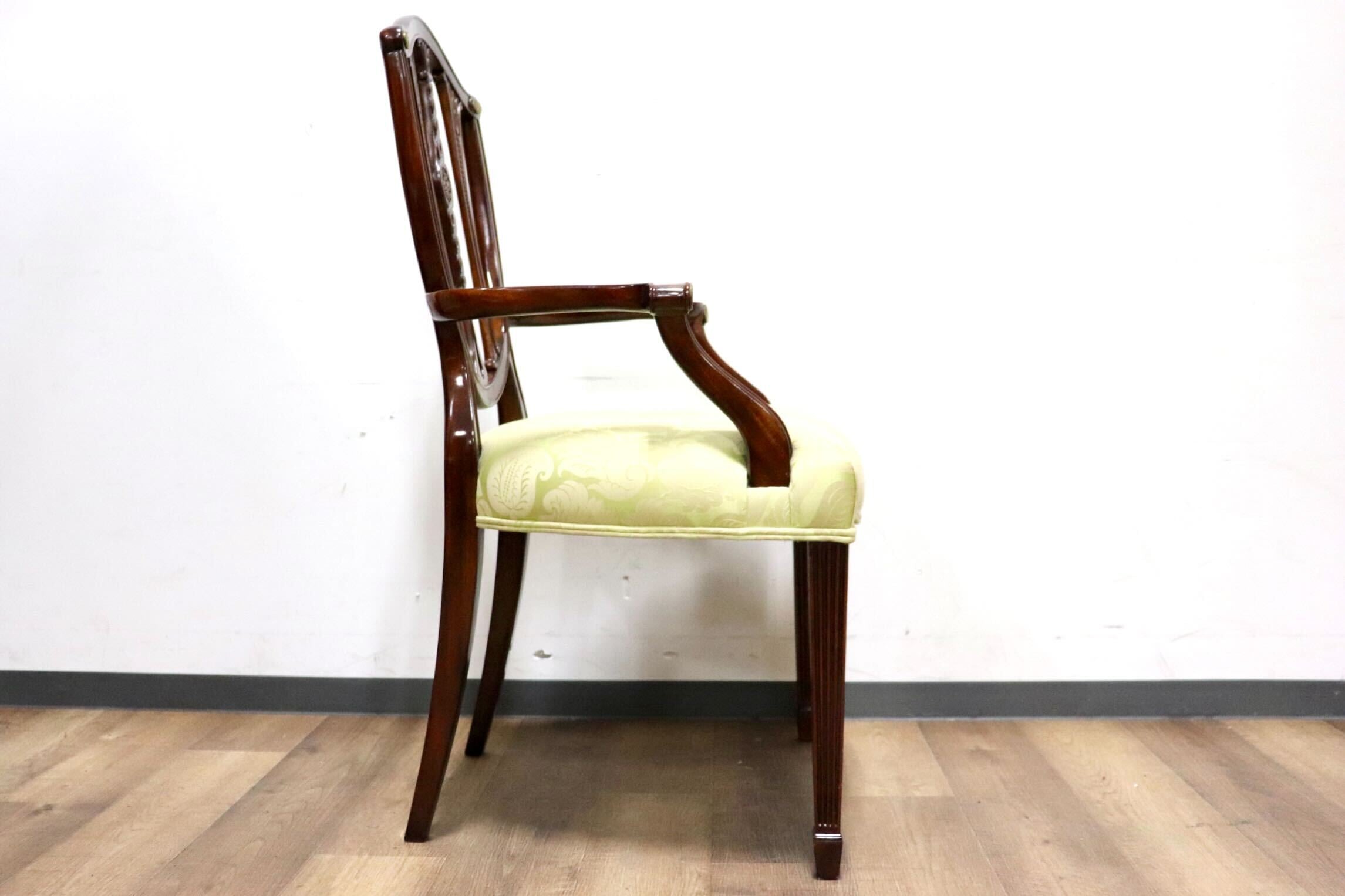 GMHK287F○THEODORE ALEXANDER / セオドアアレキサンダー ダイニングチェア マホガニー材 英国 イギリス クラシック 定価約31.9万 展示品